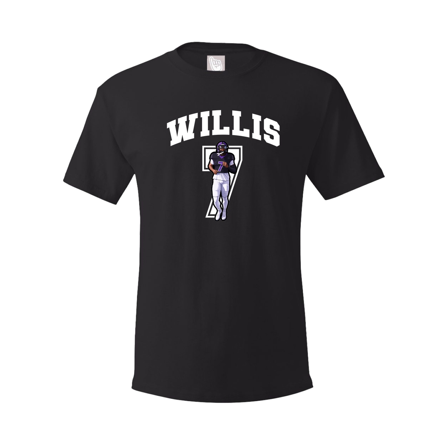 Youth Tee — Number in Black