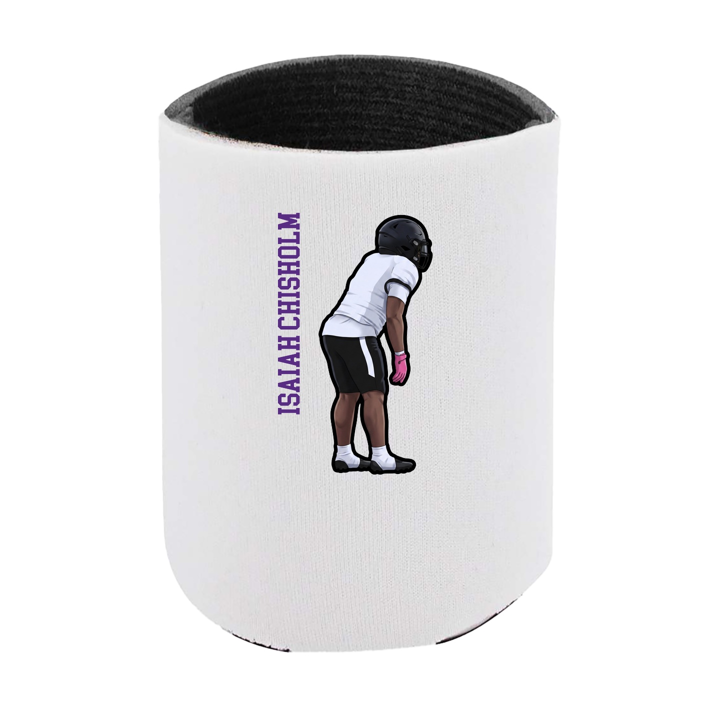 Can Holder — Name Vertical in White