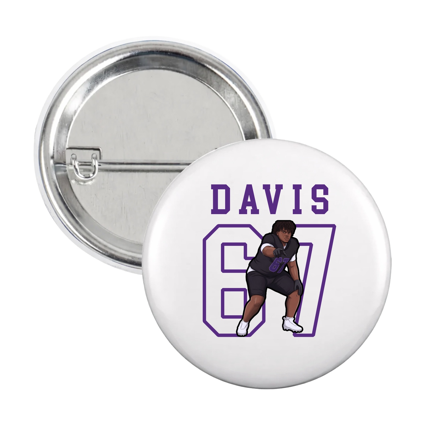 Game Day Button — Shirsey in White
