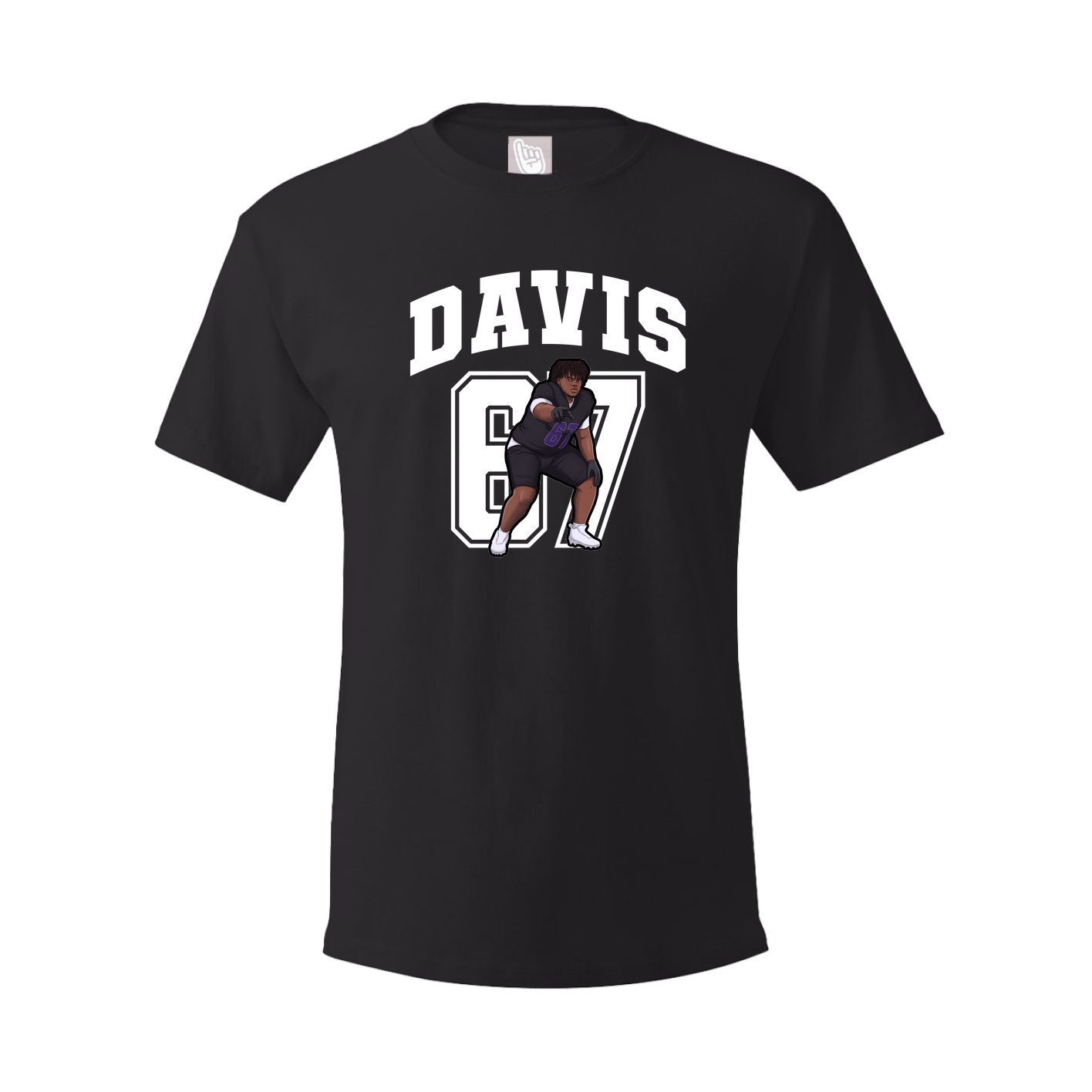 Youth Tee — Number in Black