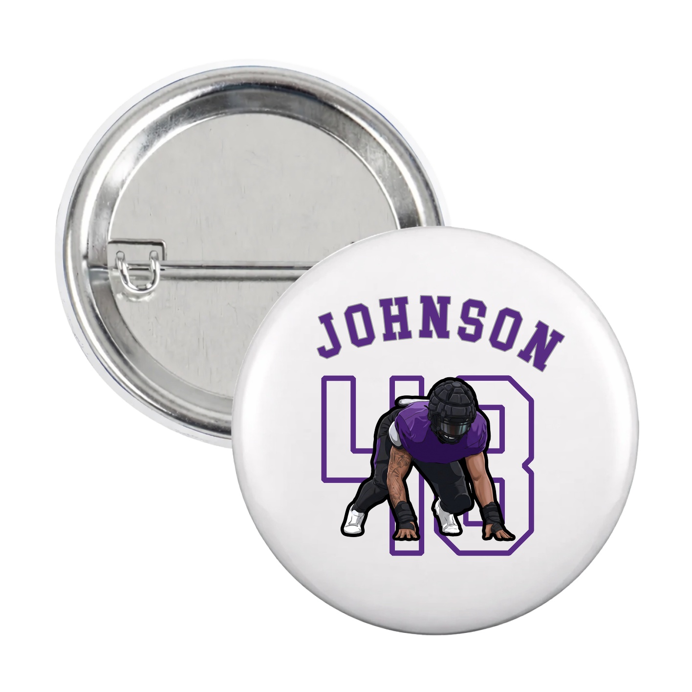 Game Day Button — Shirsey Arch in White