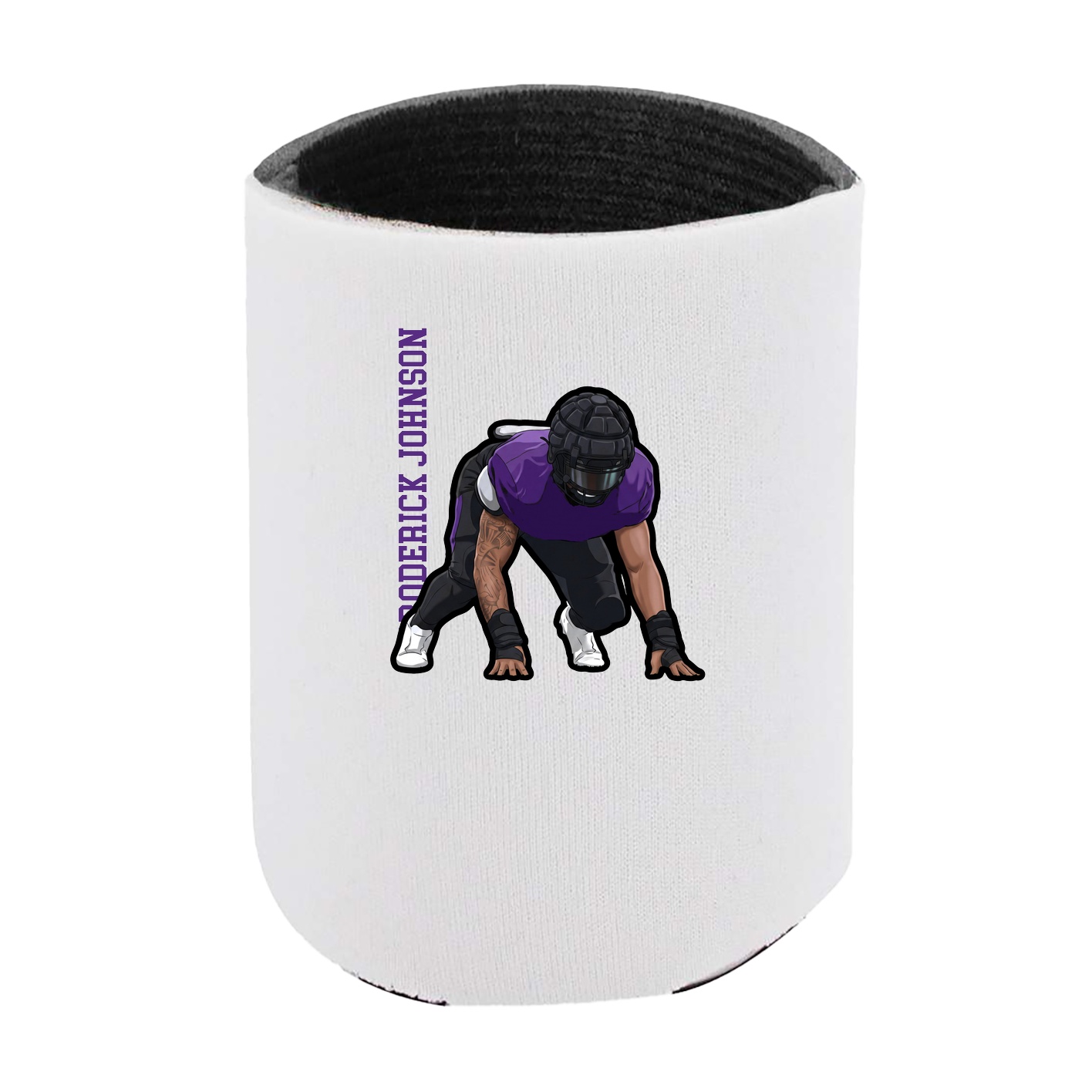 Can Holder — Name Vertical in White