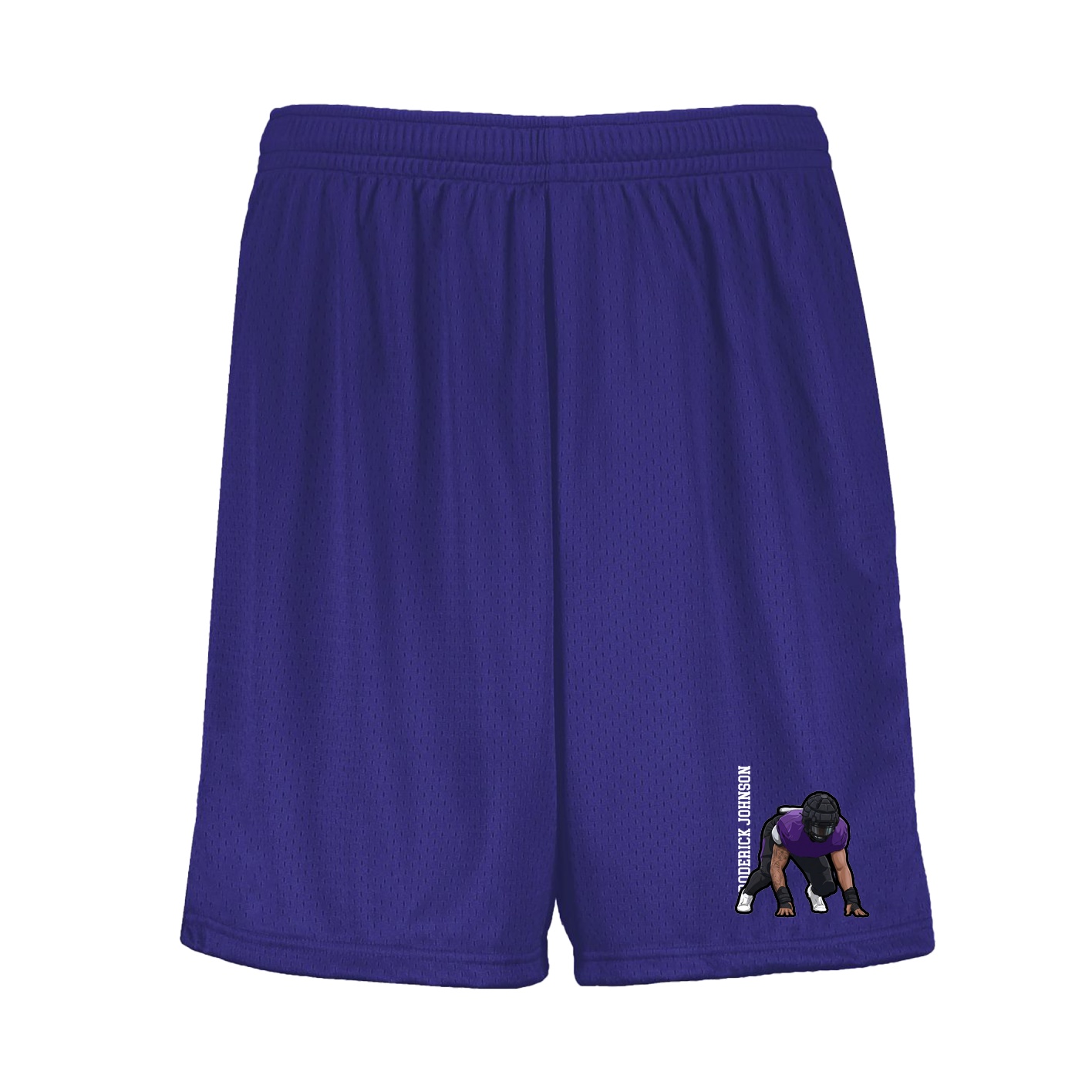Shorts — Name Vertical in Purple