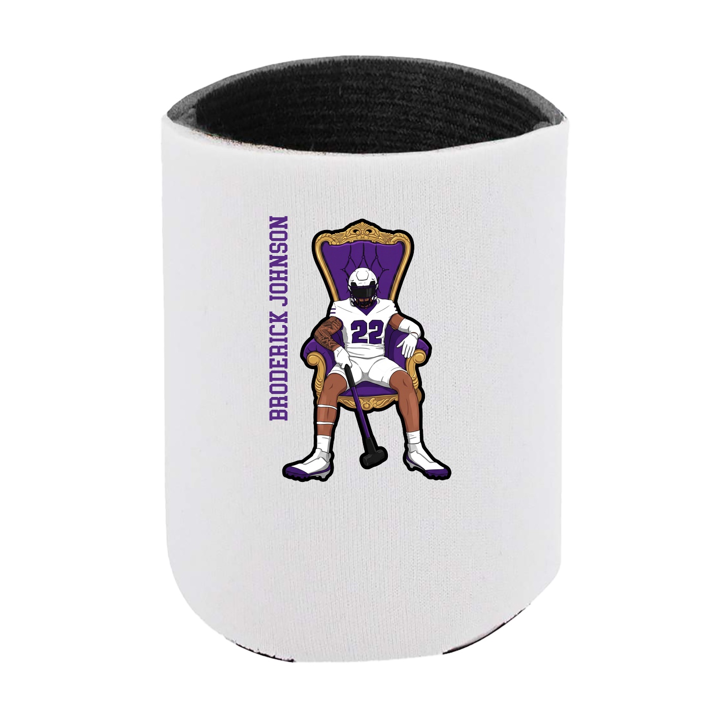 Can Holder — Name Vertical in White