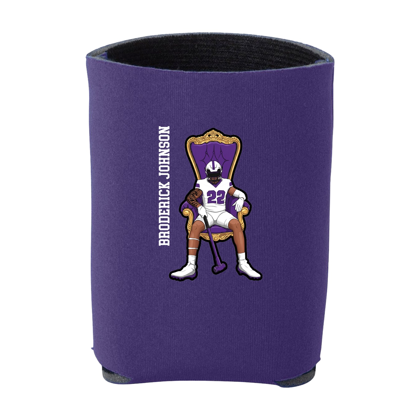 Can Holder — Name Vertical in Purple