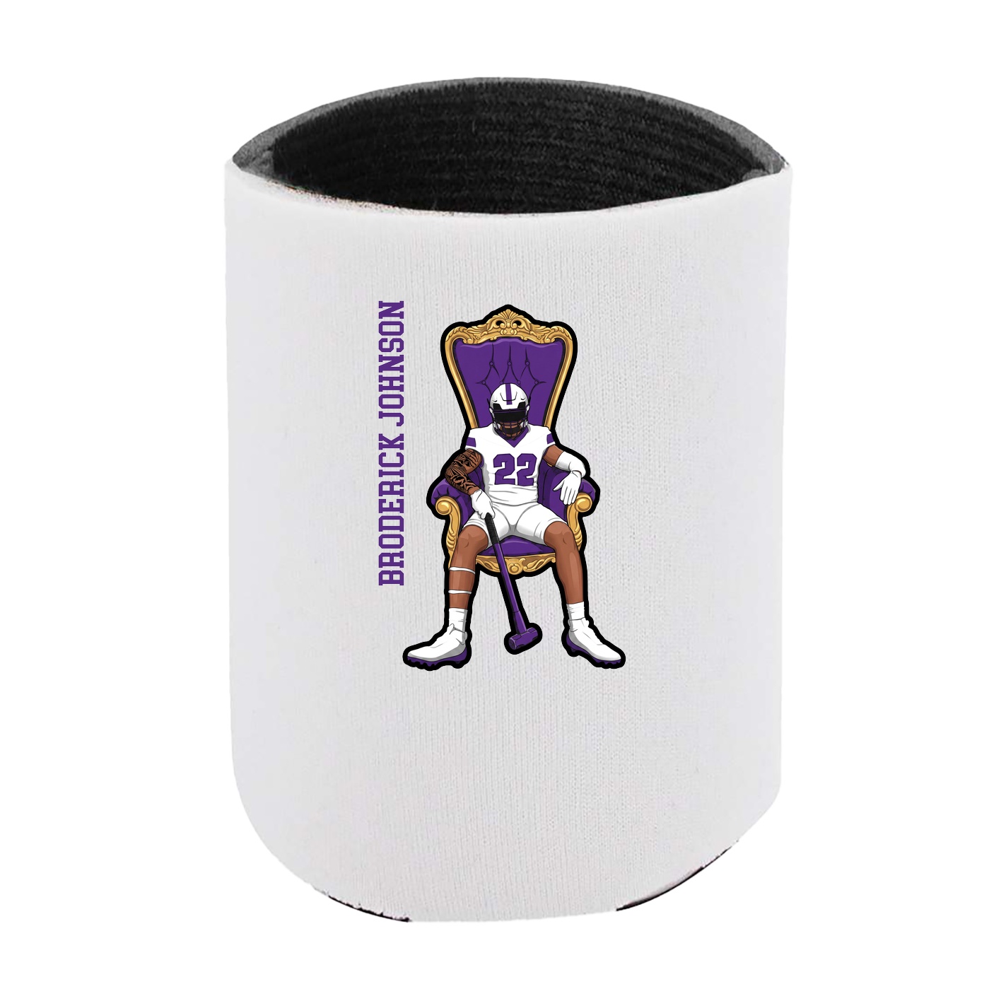 Can Holder — Name Vertical in White