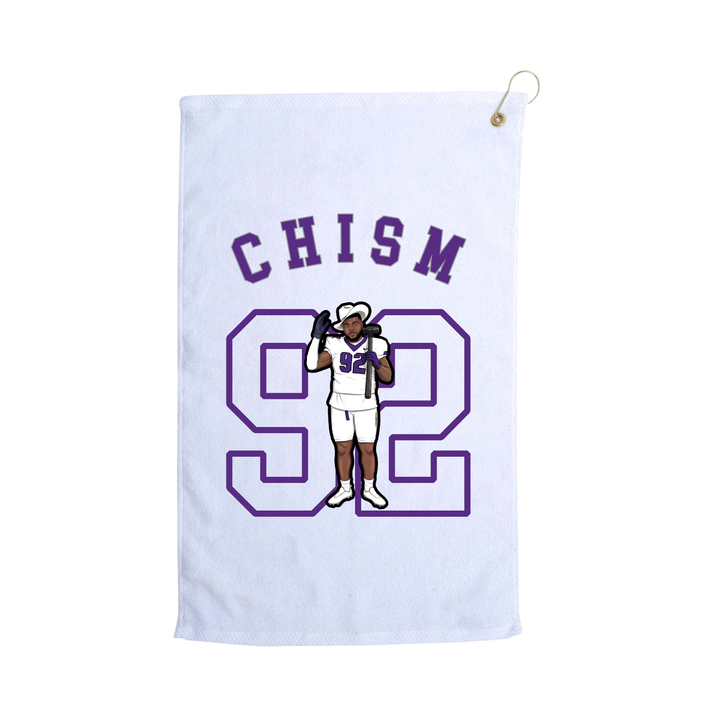 Golf Towel — Shirsey Arch in White