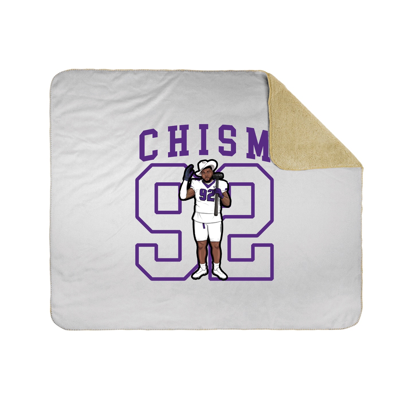 Throw Blanket — Shirsey in White