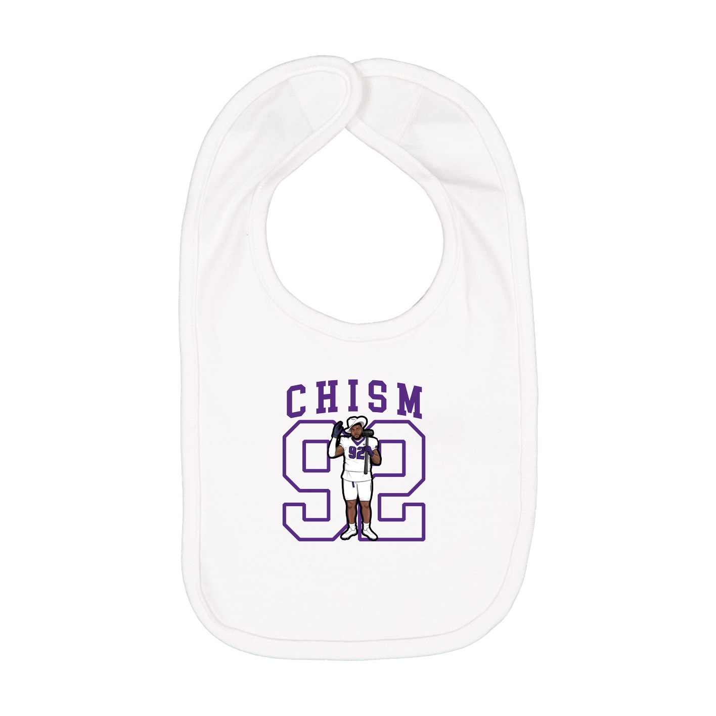 Infant Bib — Shirsey in White
