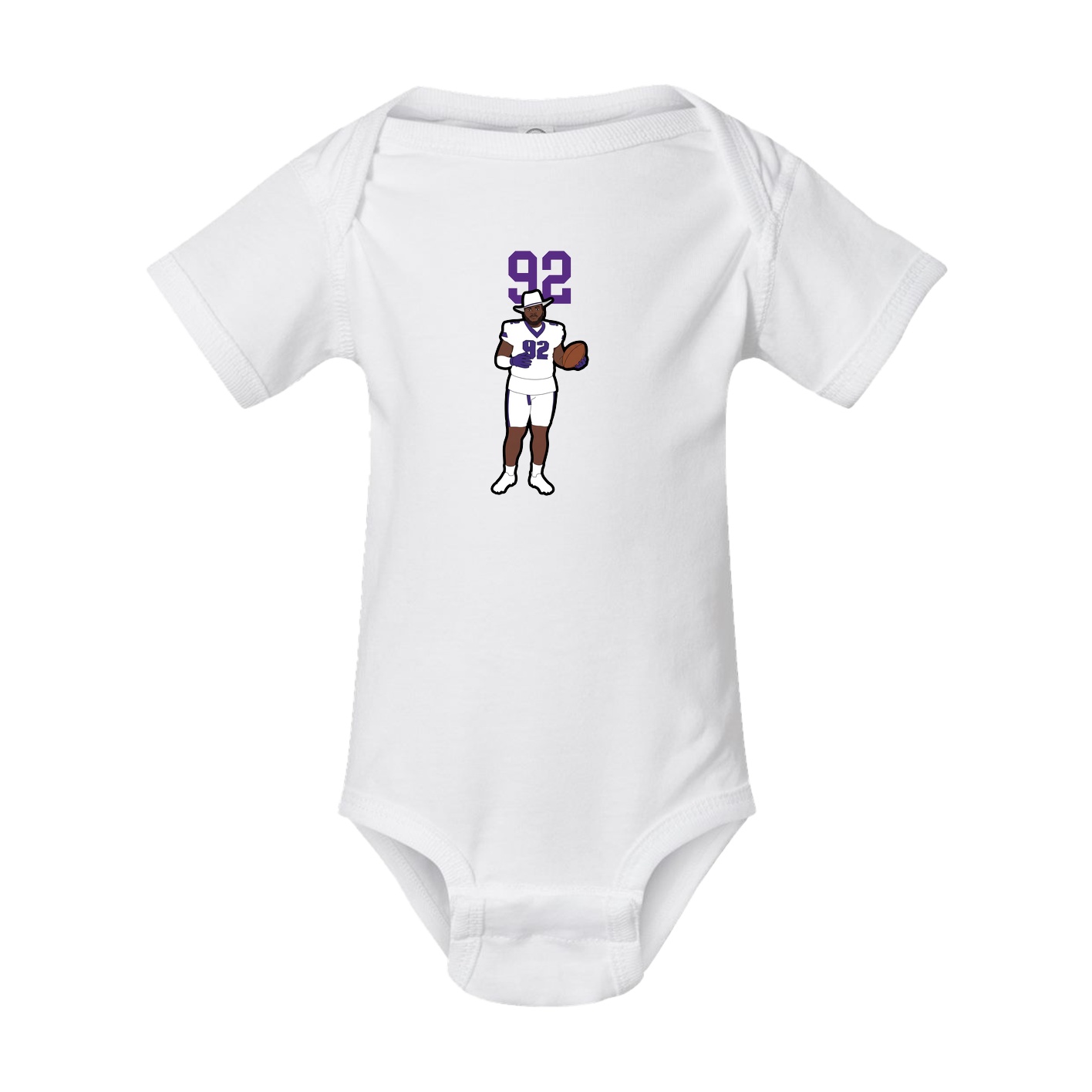 Baby Onesie — Number Top in White