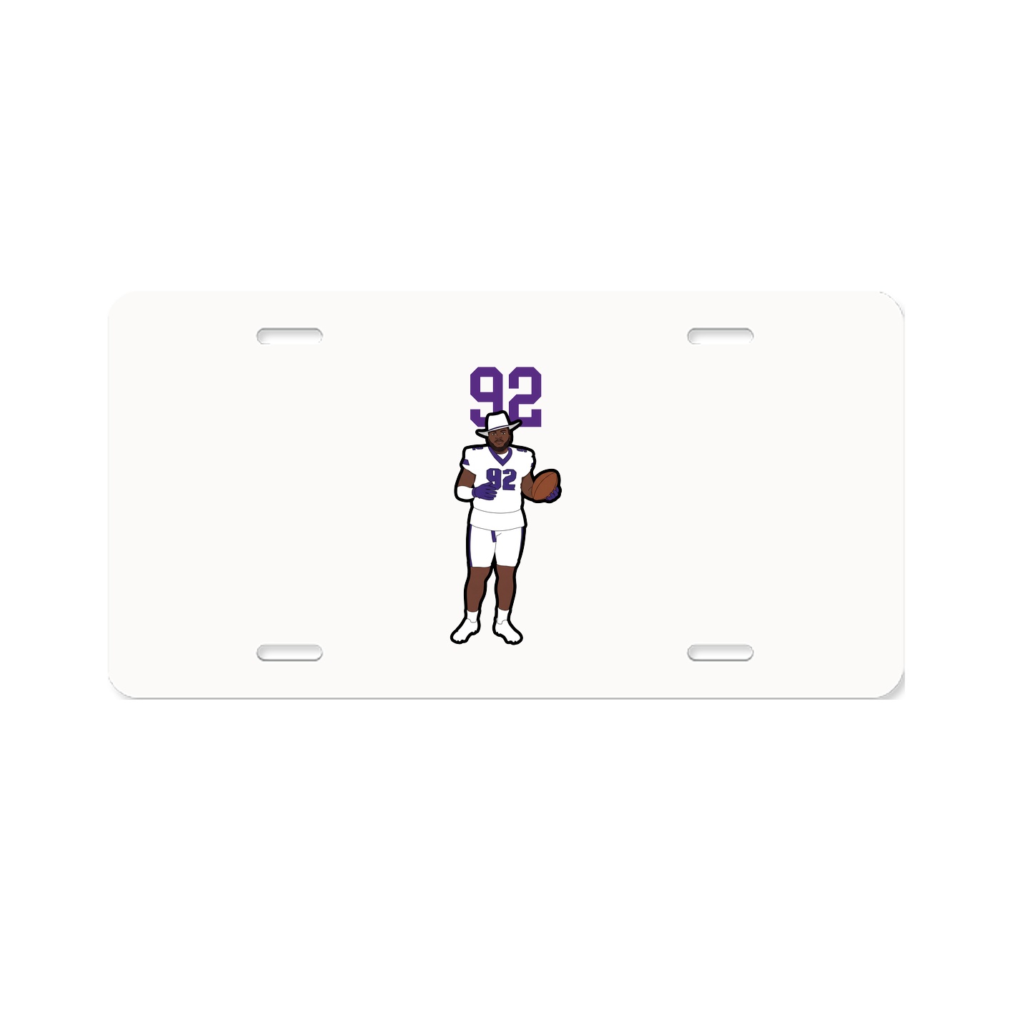 License Plate — Number Top in Classic