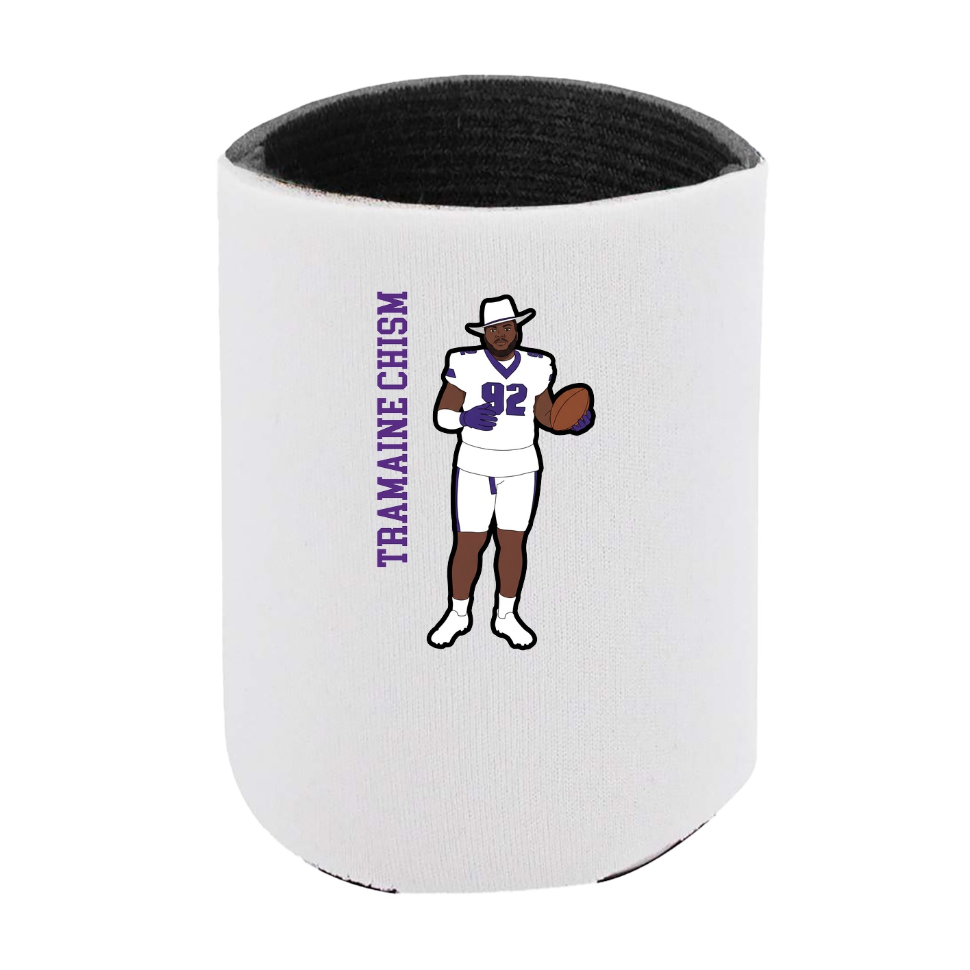 Can Holder — Name Vertical in White