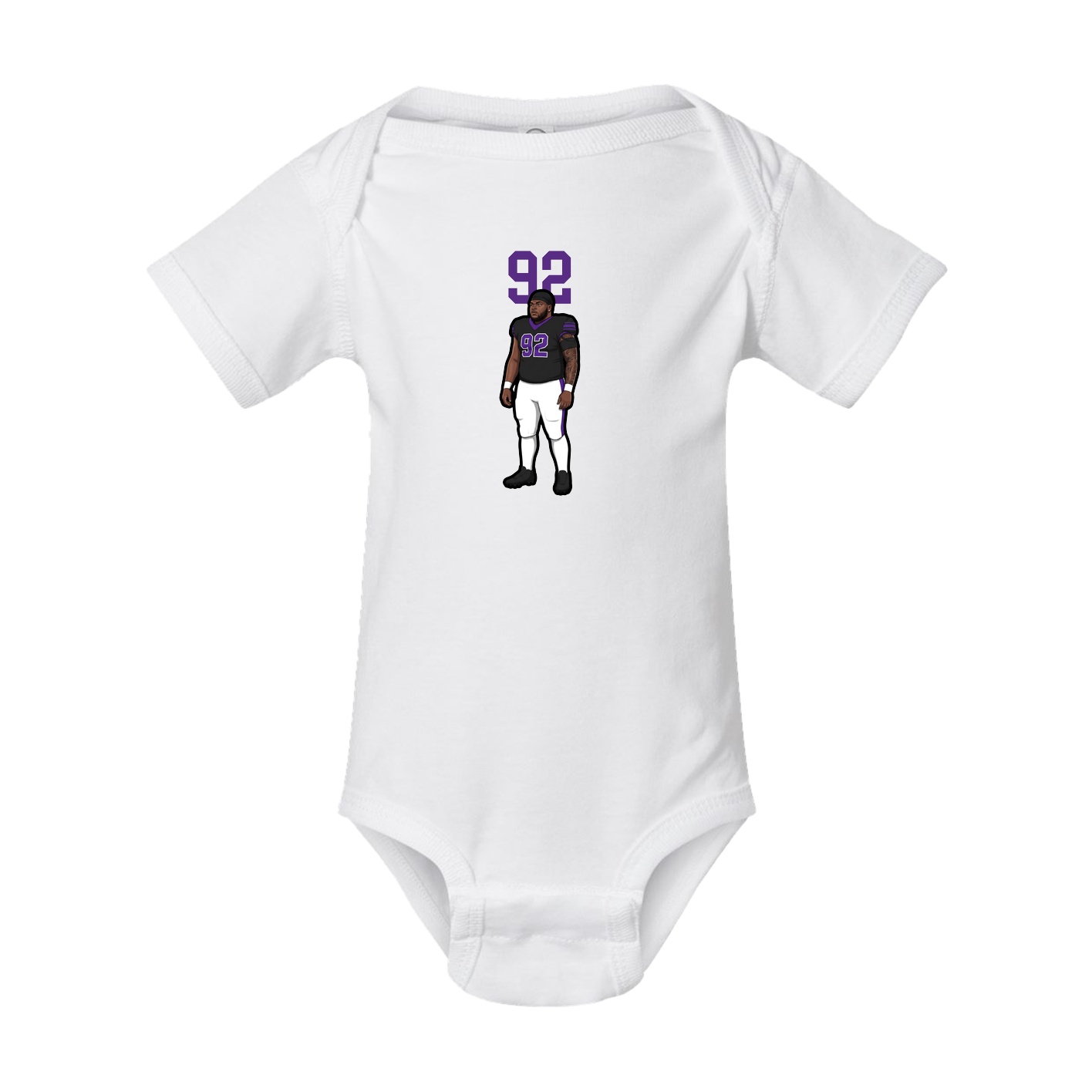 Baby Onesie — Number Top in White