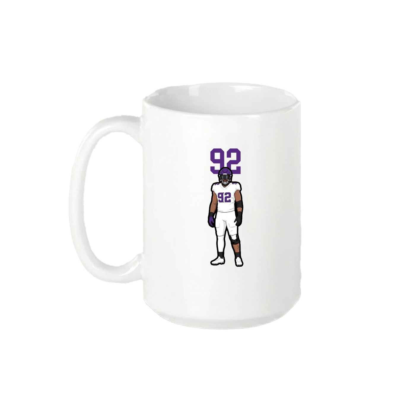15oz Coffee Mug — Number Top in White