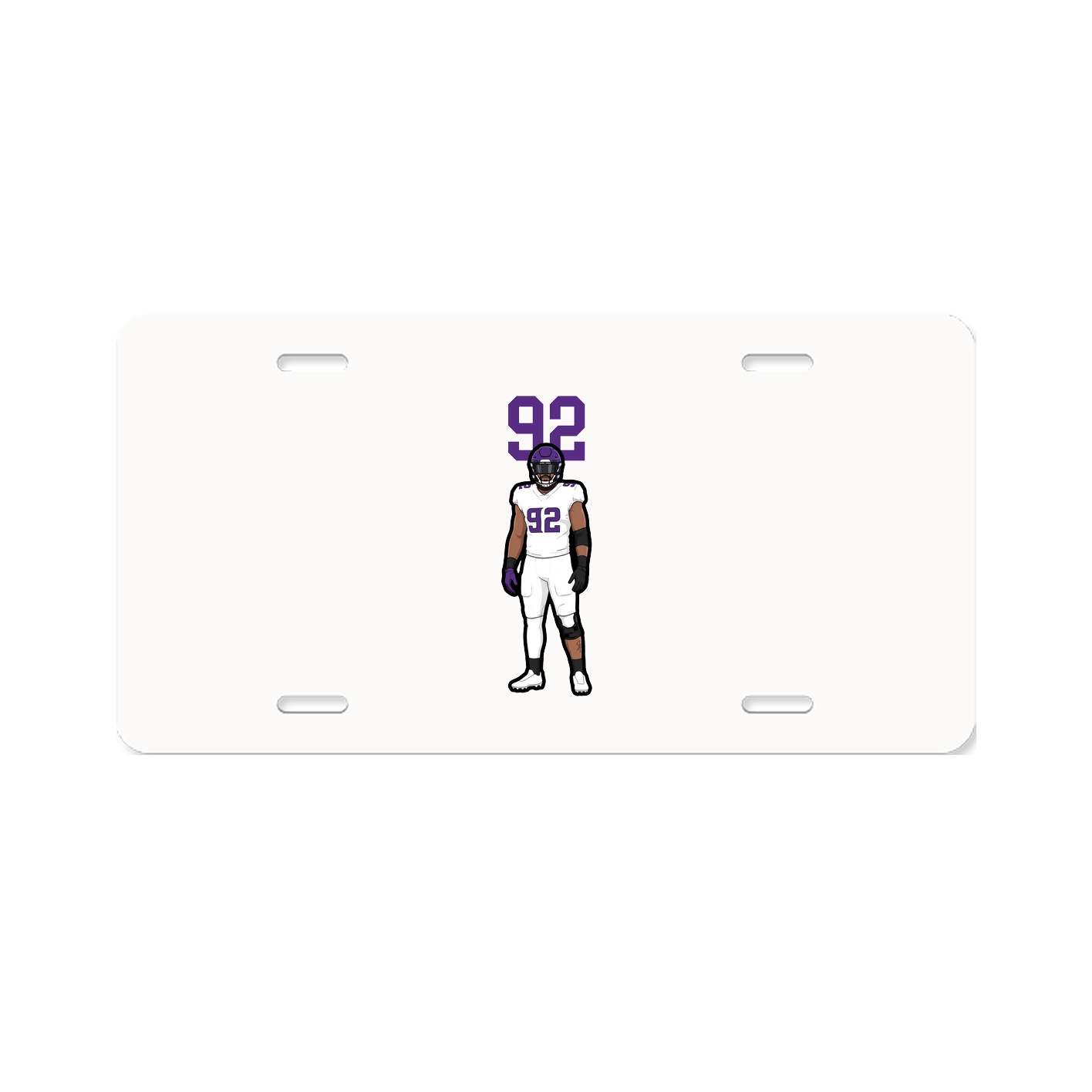 License Plate — Number Top in Classic
