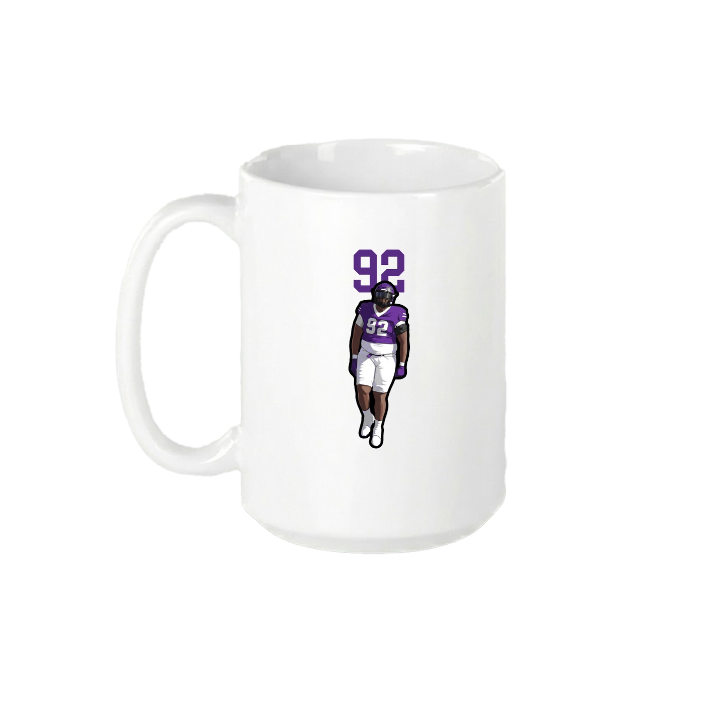 15oz Coffee Mug — Number Top in White
