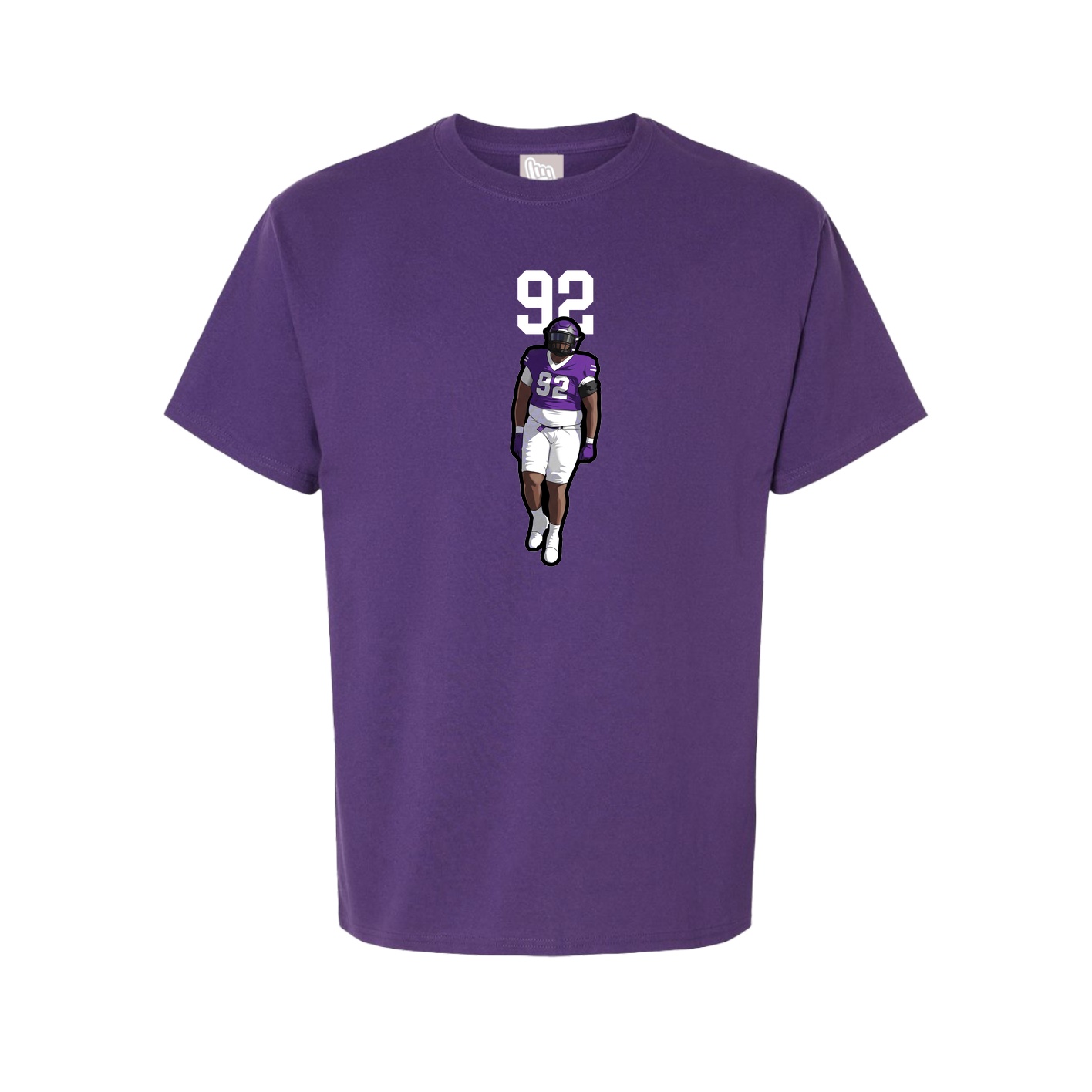 Youth Tee — Number Top in Purple