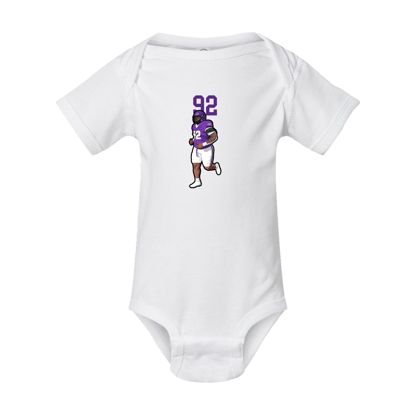 Baby Onesie — Number Top in White