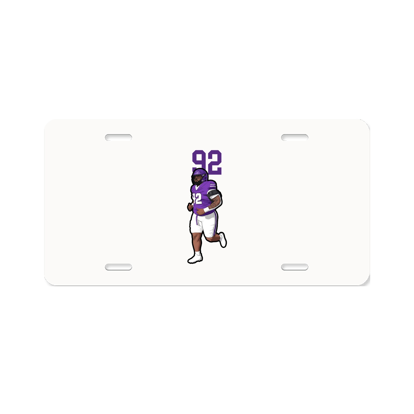 License Plate — Number Top in Classic