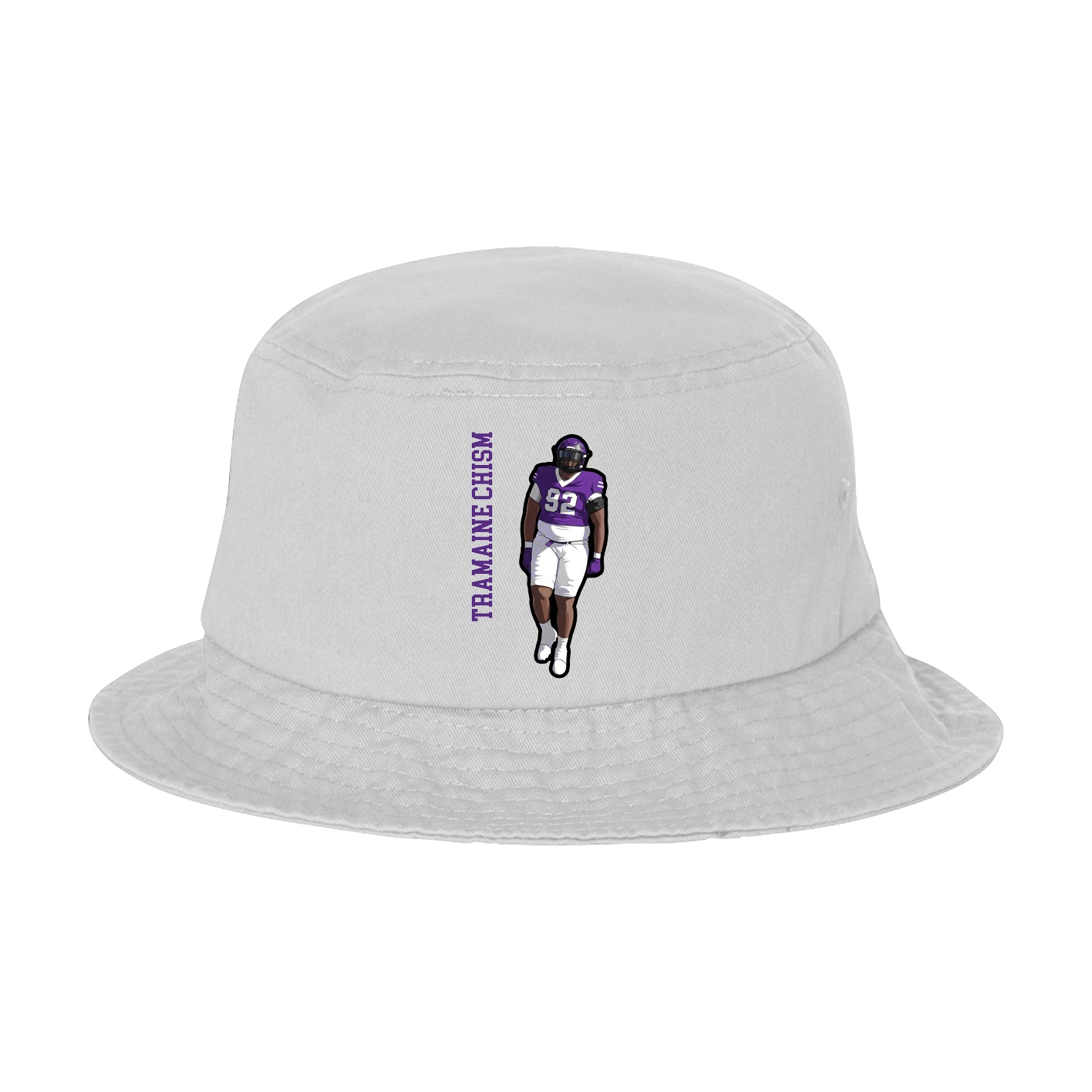 Bucket Cap — Name Vertical in White