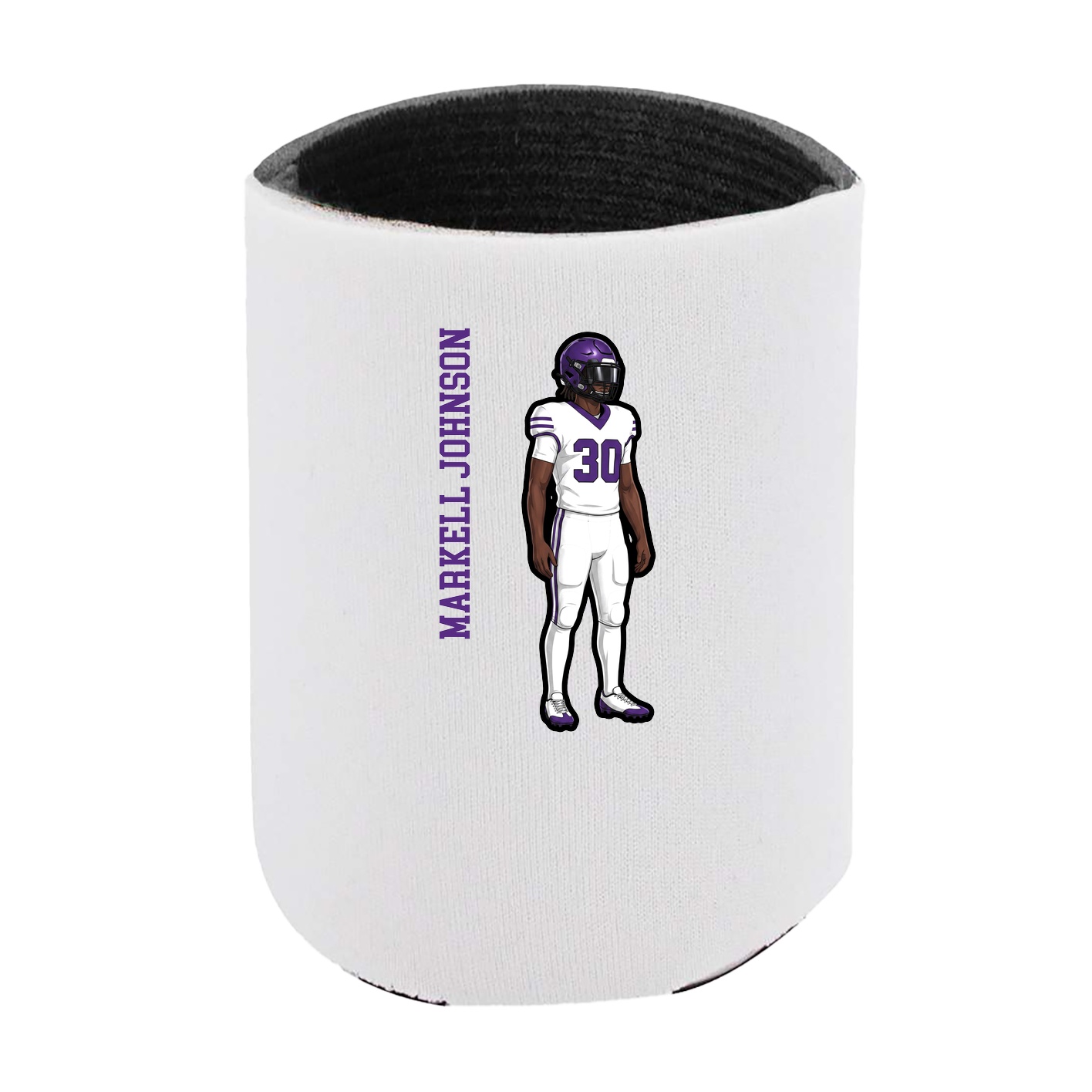 Can Holder — Name Vertical in White