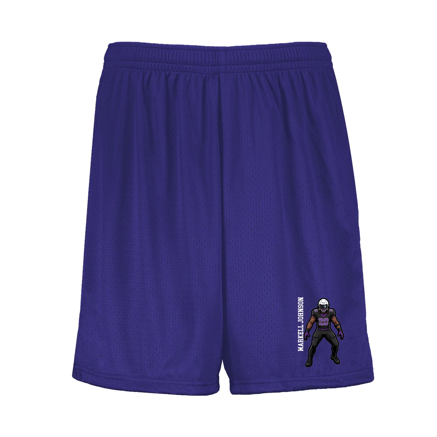 Shorts — Name Vertical in Purple