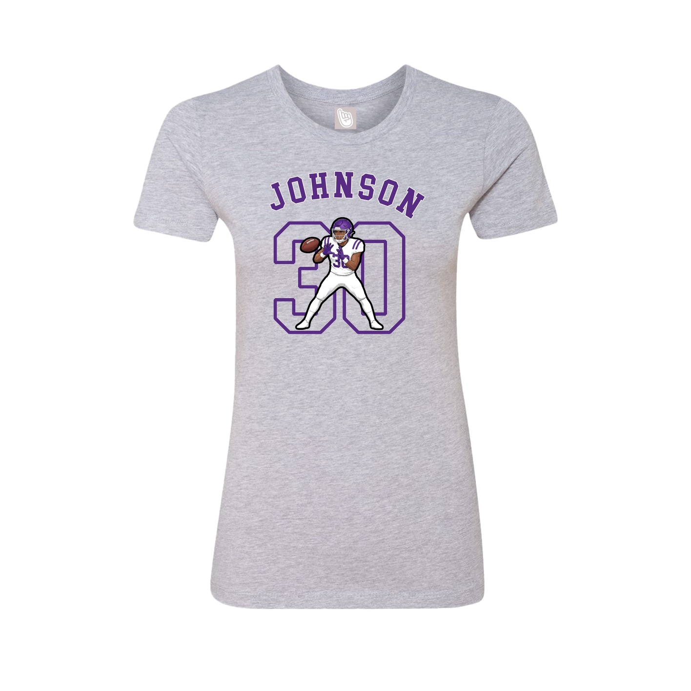 Fitted Women's Tee — Shirsey Arch in Grey