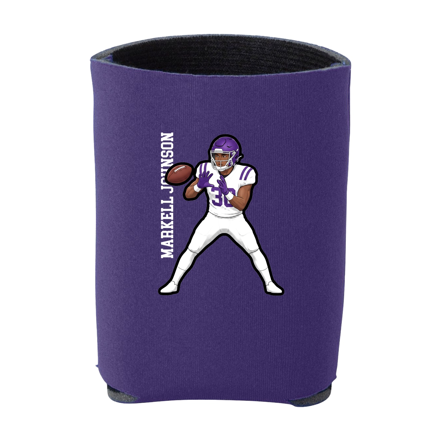 Can Holder — Name Vertical in Purple