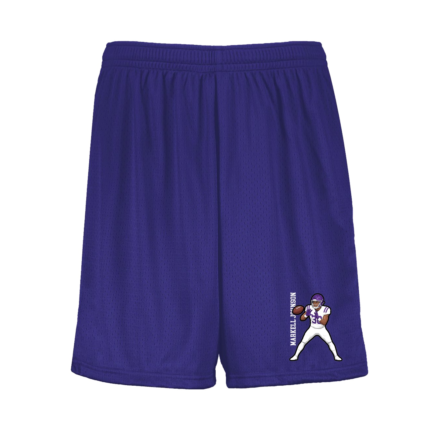 Shorts — Name Vertical in Purple
