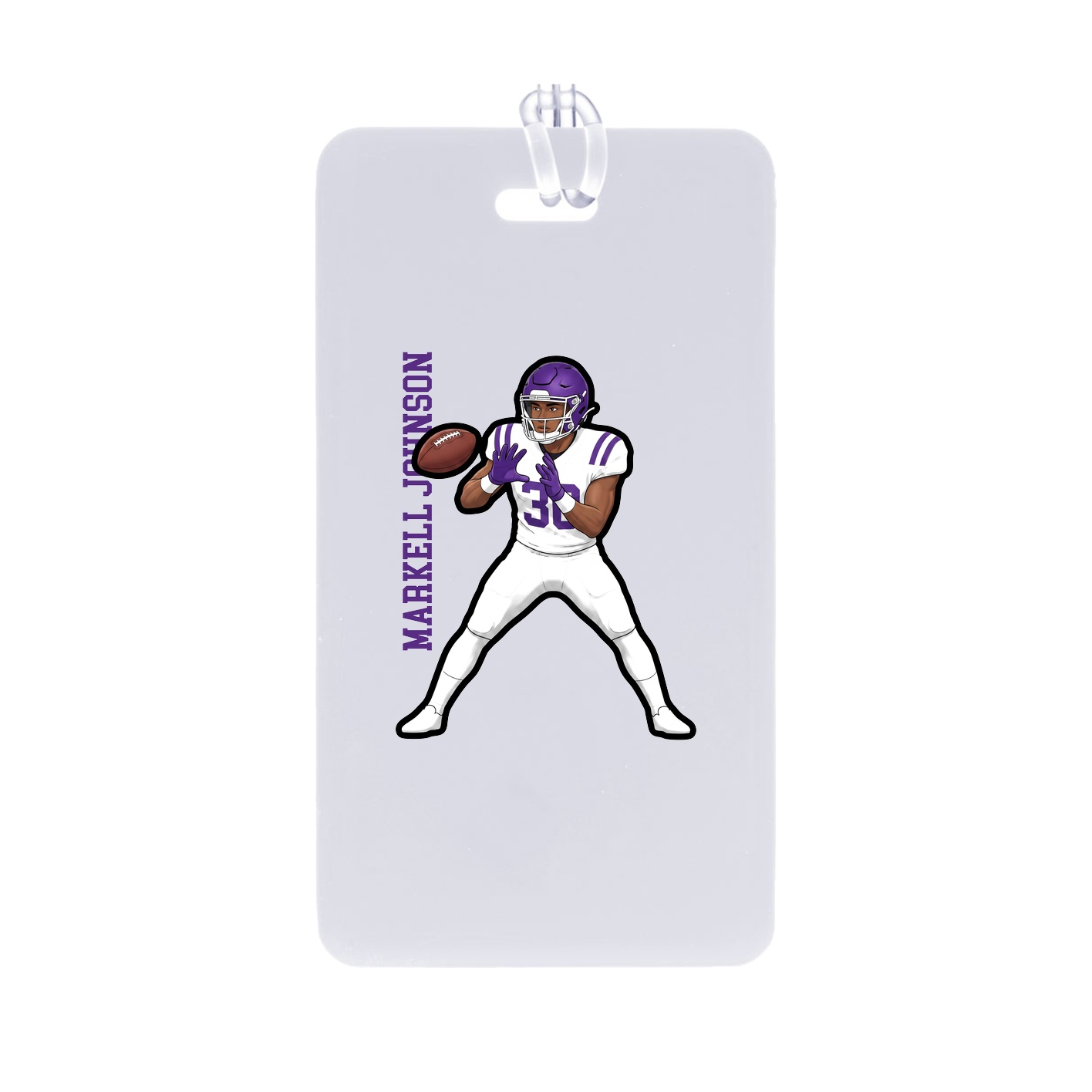Bag Tag — Name Vertical in Classic
