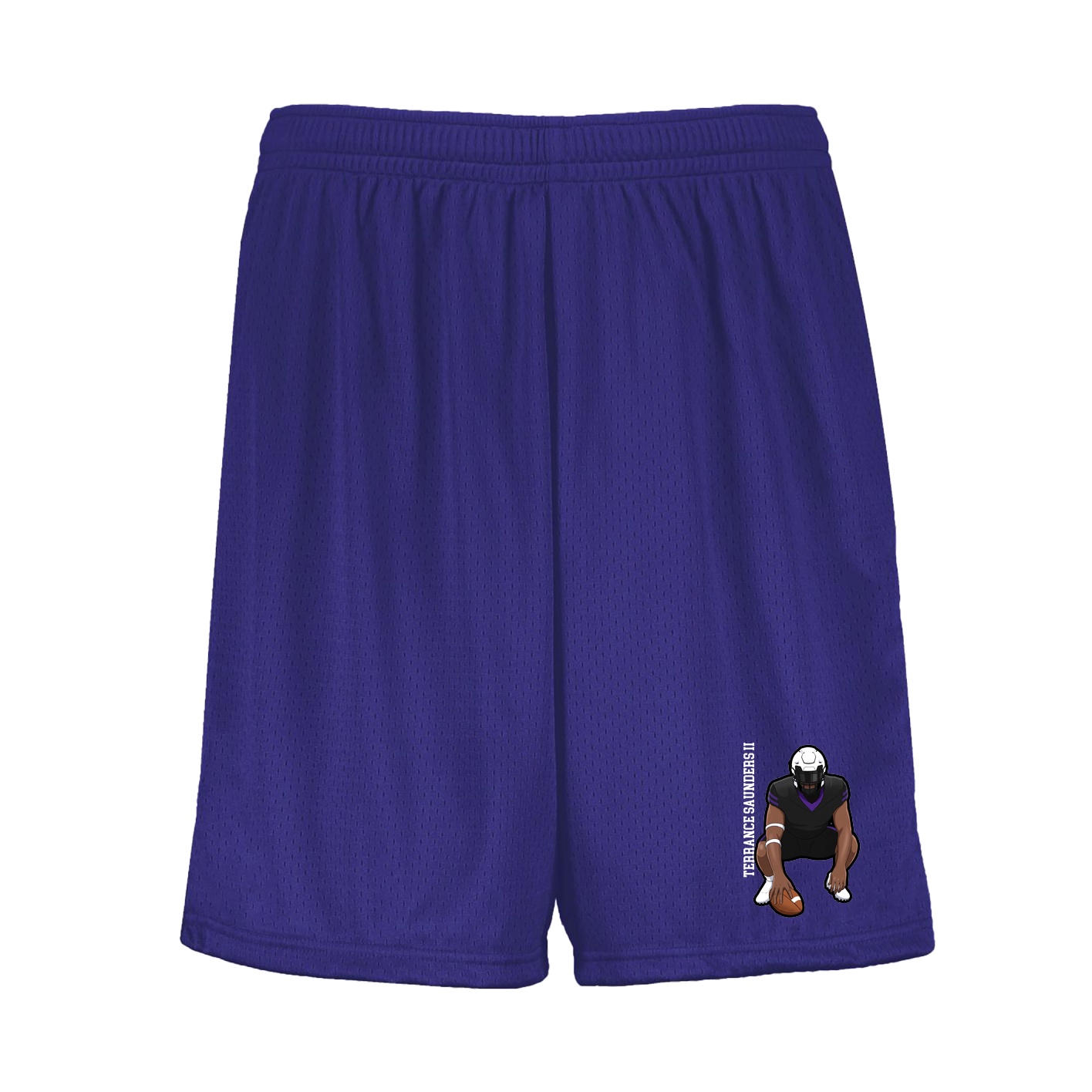 Shorts — Name Vertical in Purple