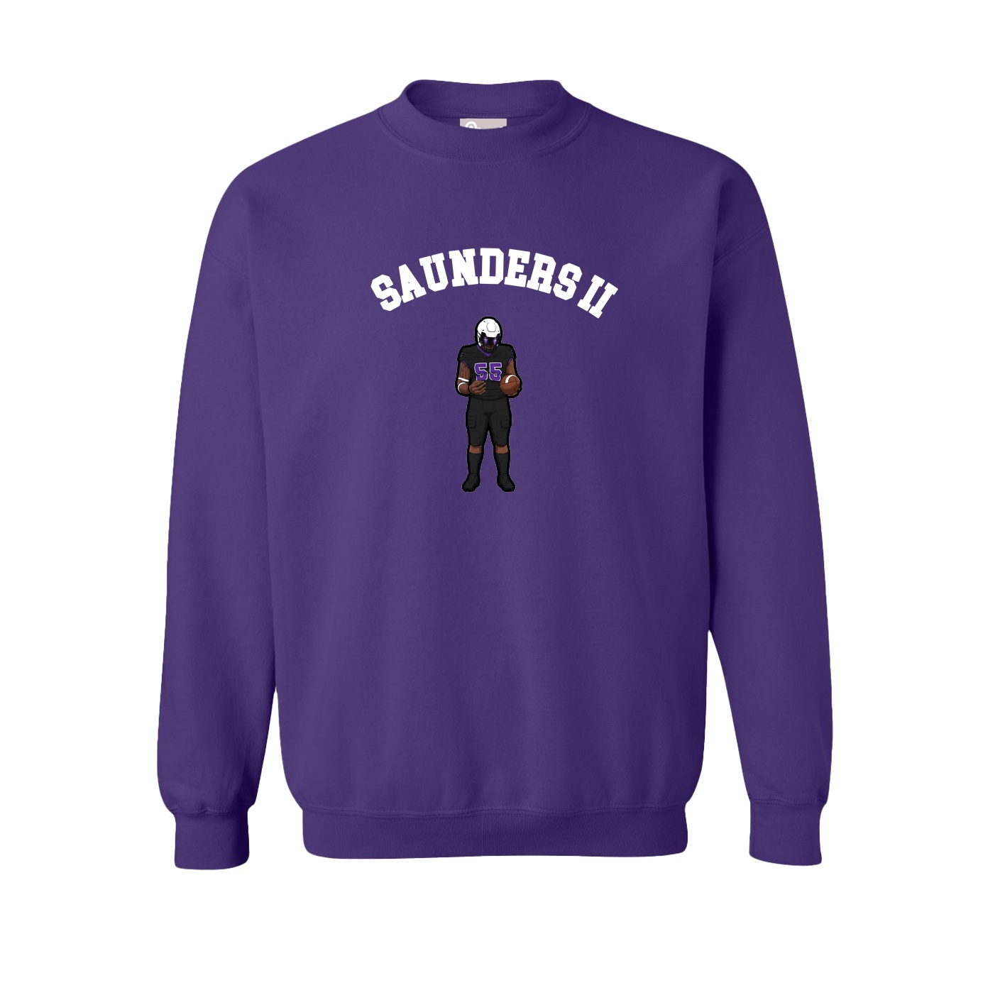 Fleece Crew — Shirsey Arch in Purple