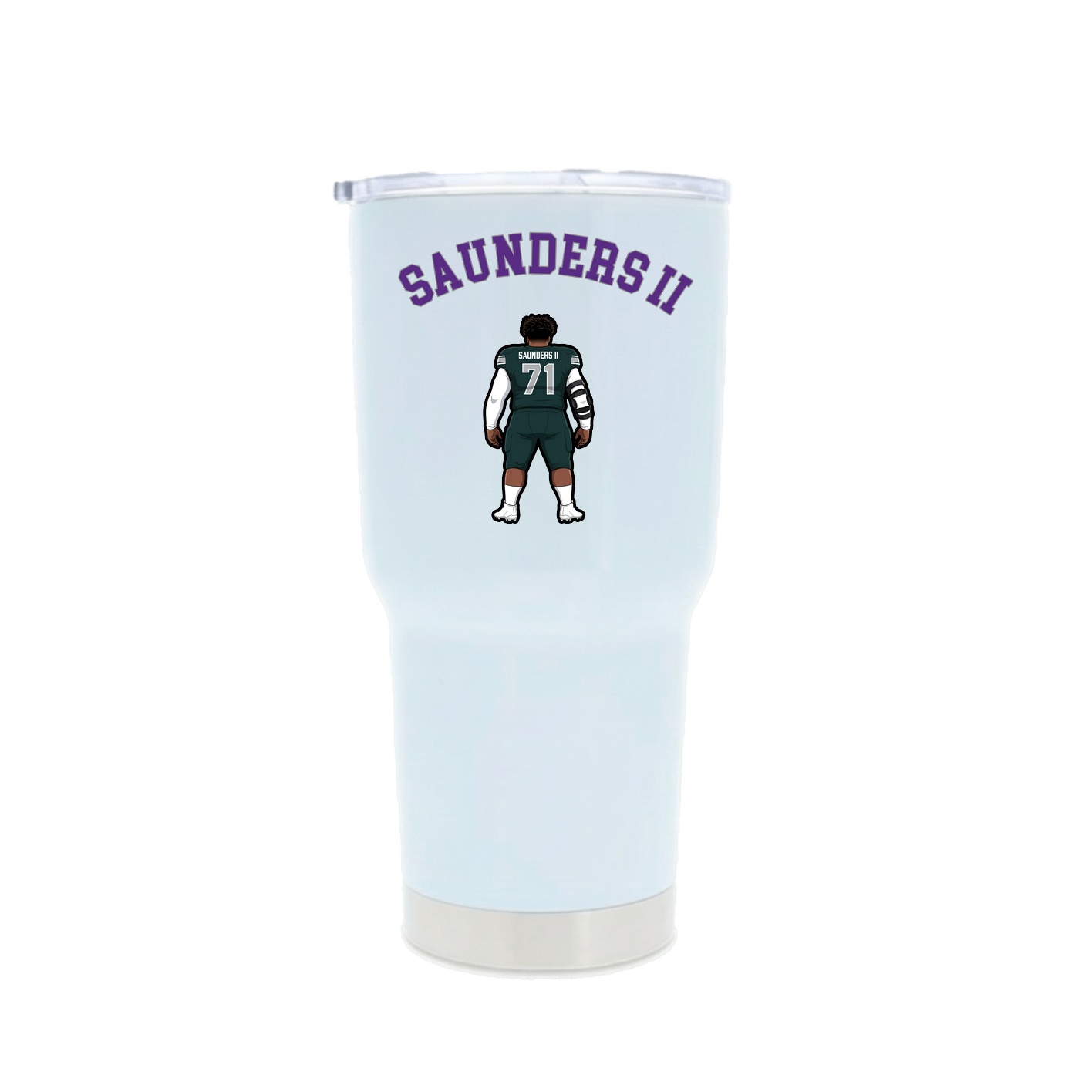 30oz Stainless Steel Tumbler — Shirsey Arch in White