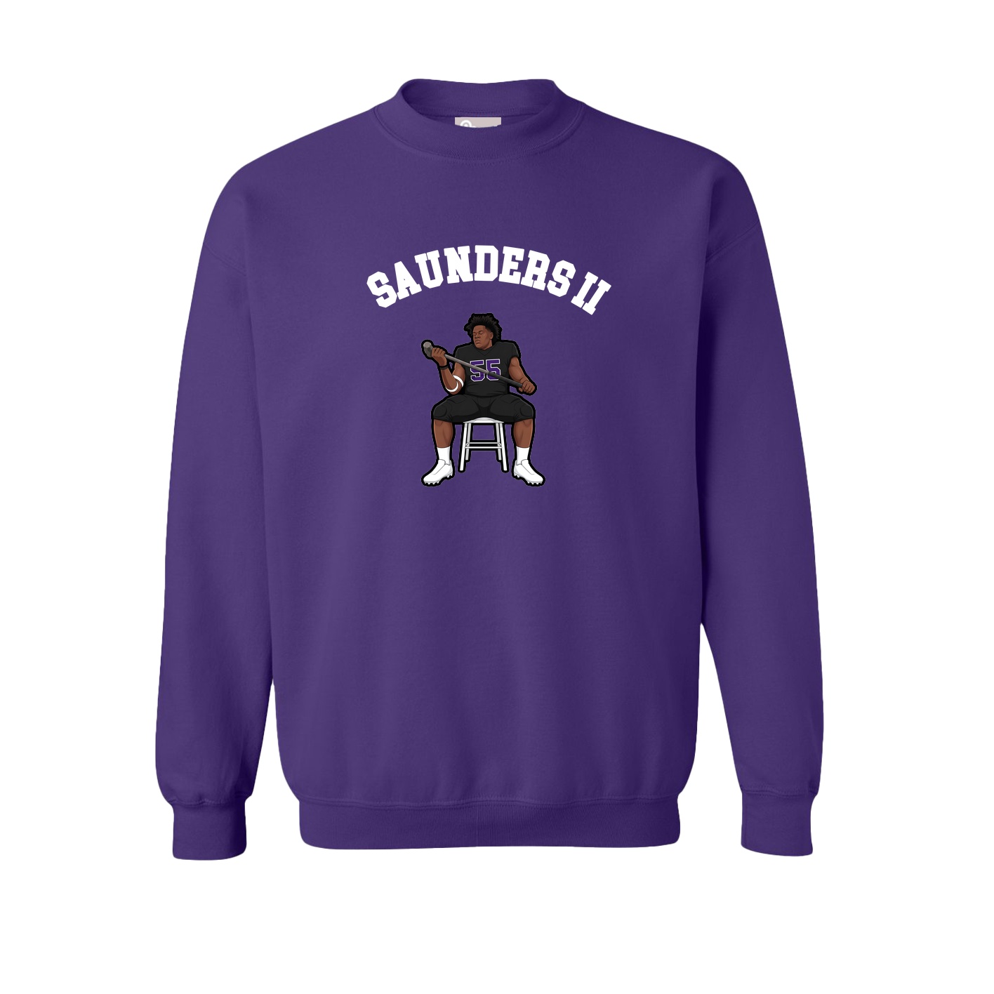 Fleece Crew — Shirsey Arch in Purple