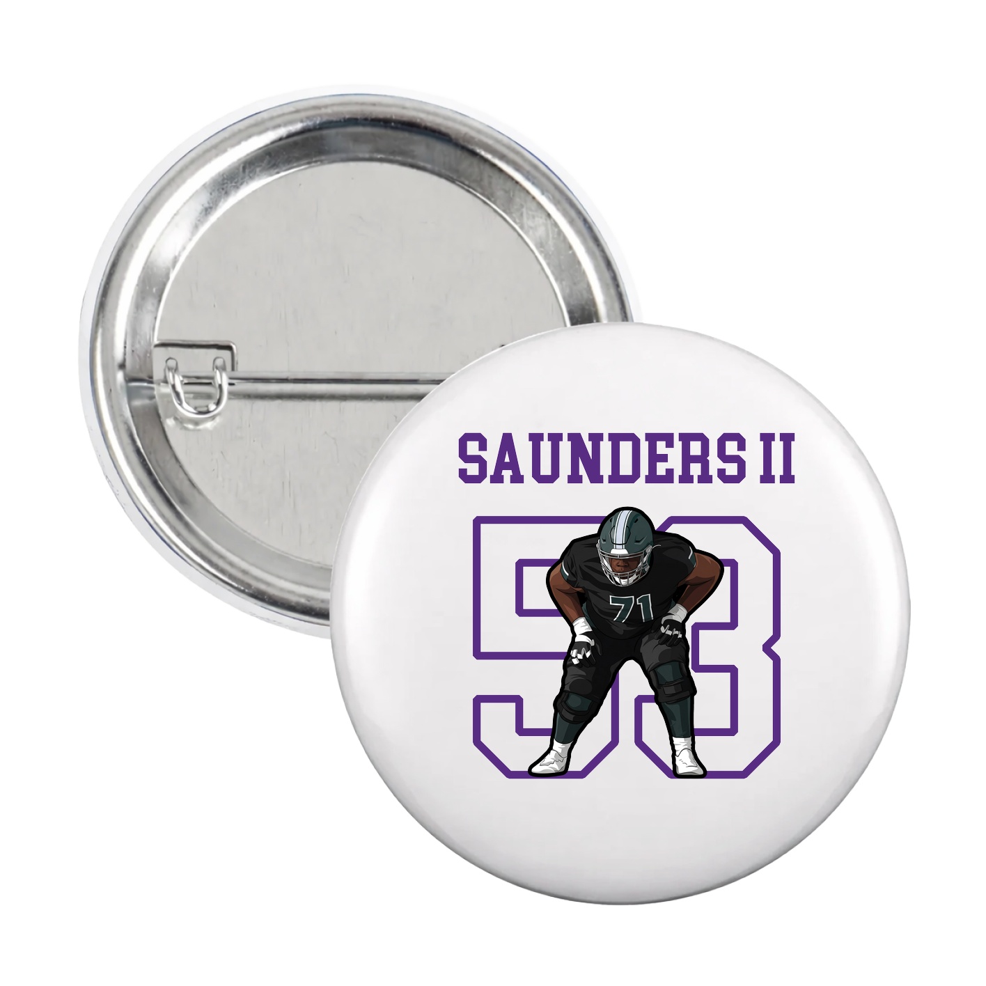 Game Day Button — Shirsey in White