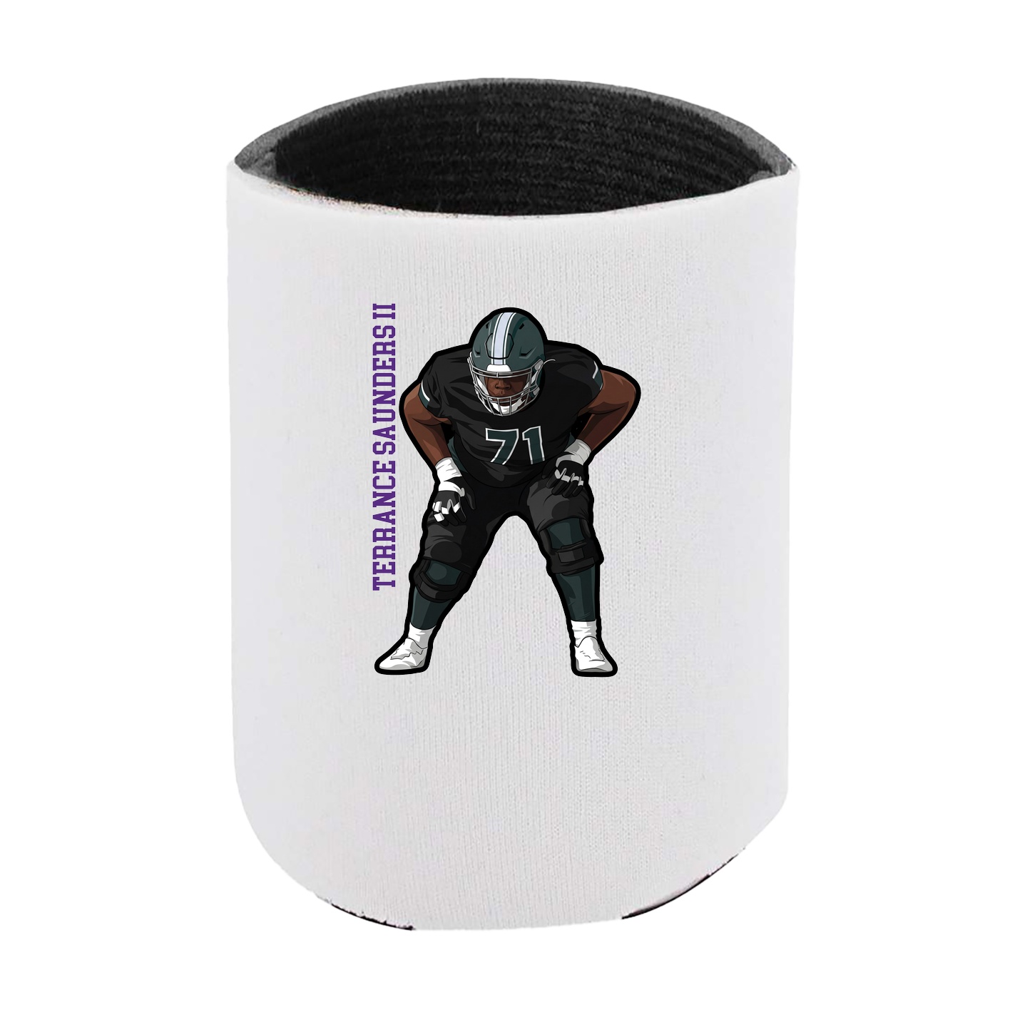 Can Holder — Name Vertical in White