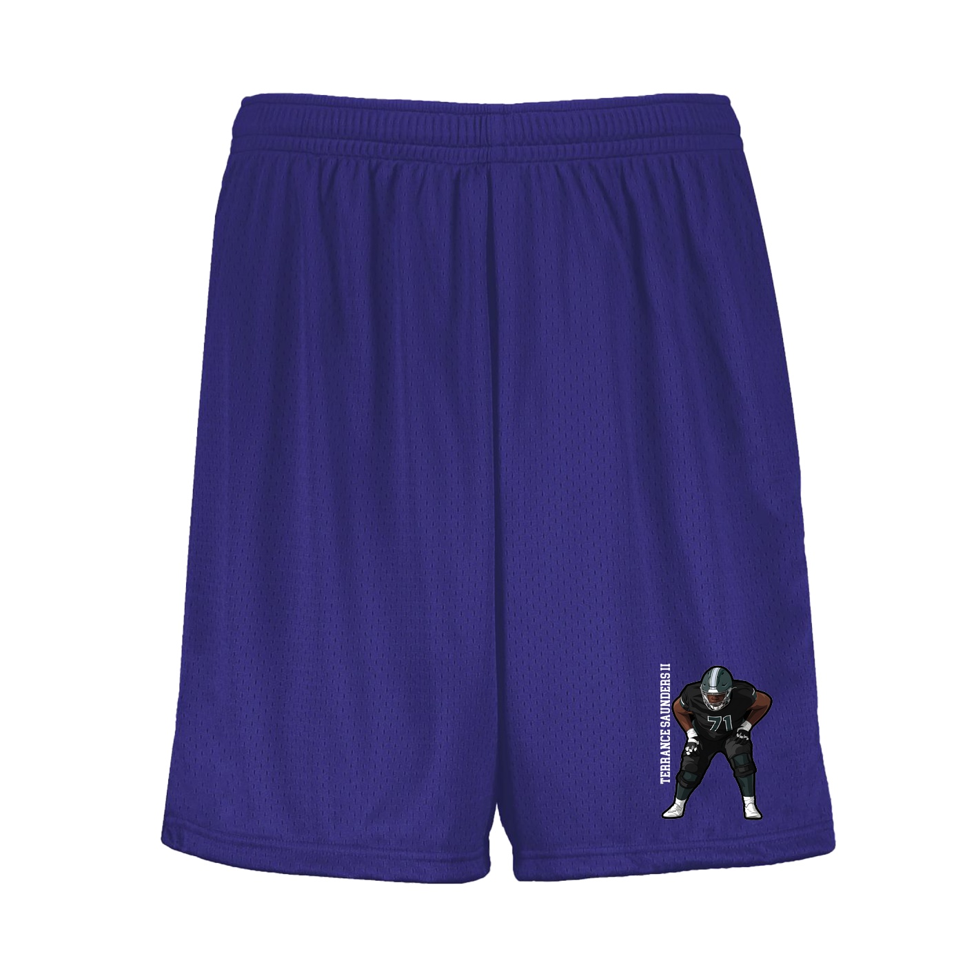 Shorts — Name Vertical in Purple