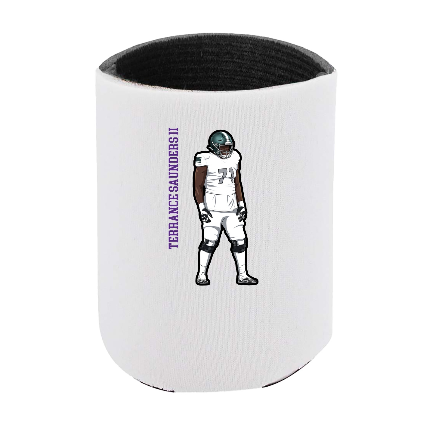 Can Holder — Name Vertical in White