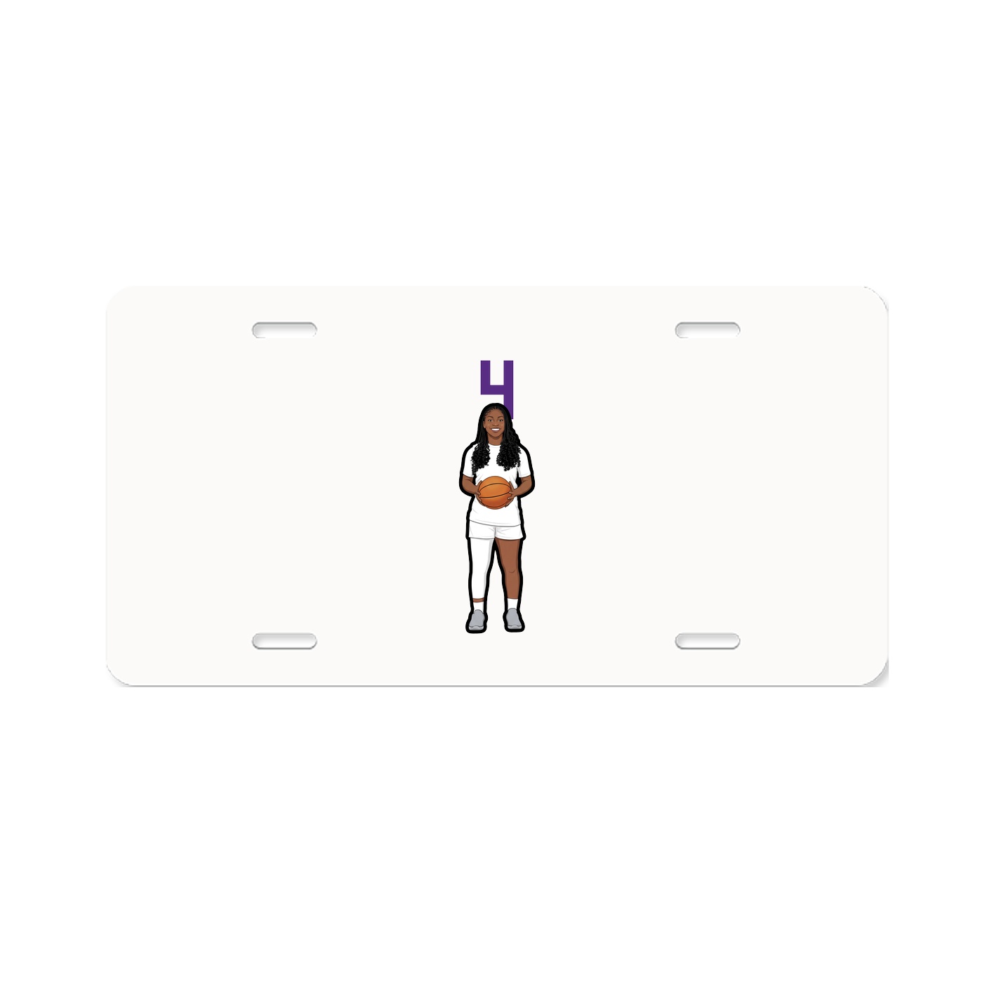 License Plate — Number Top in Classic