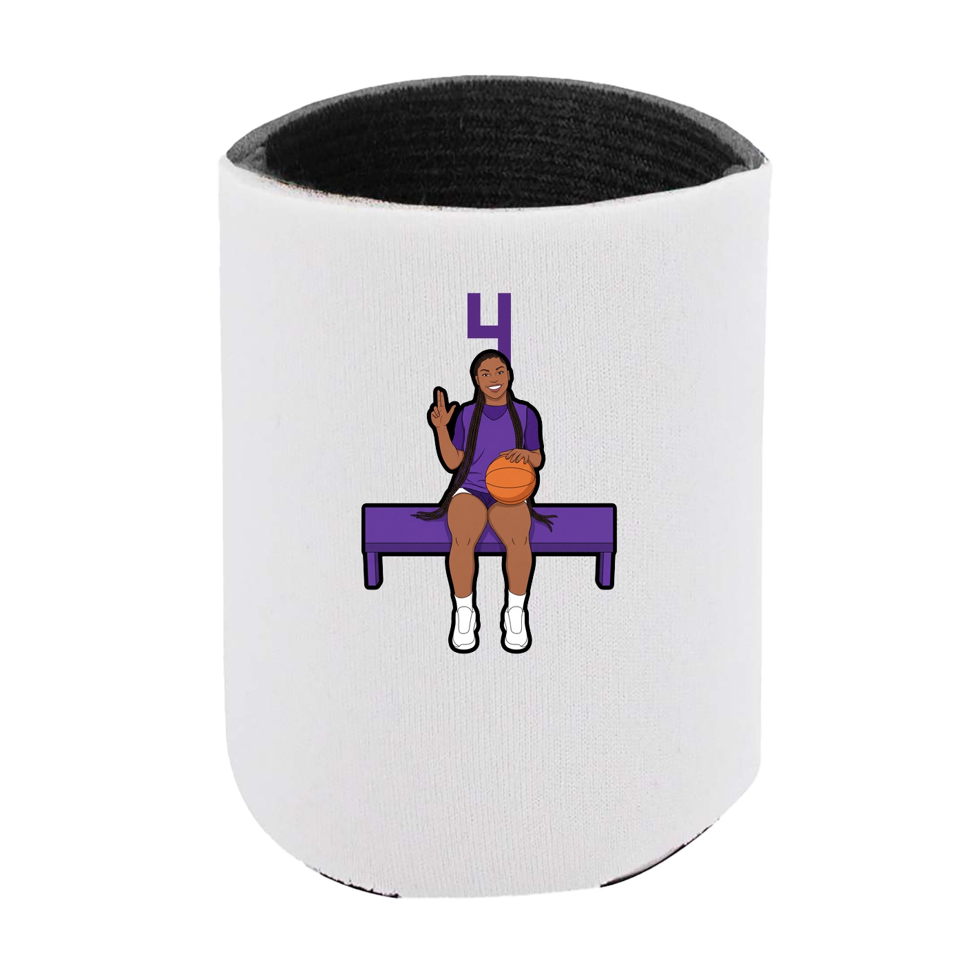 Can Holder — Number Top in White
