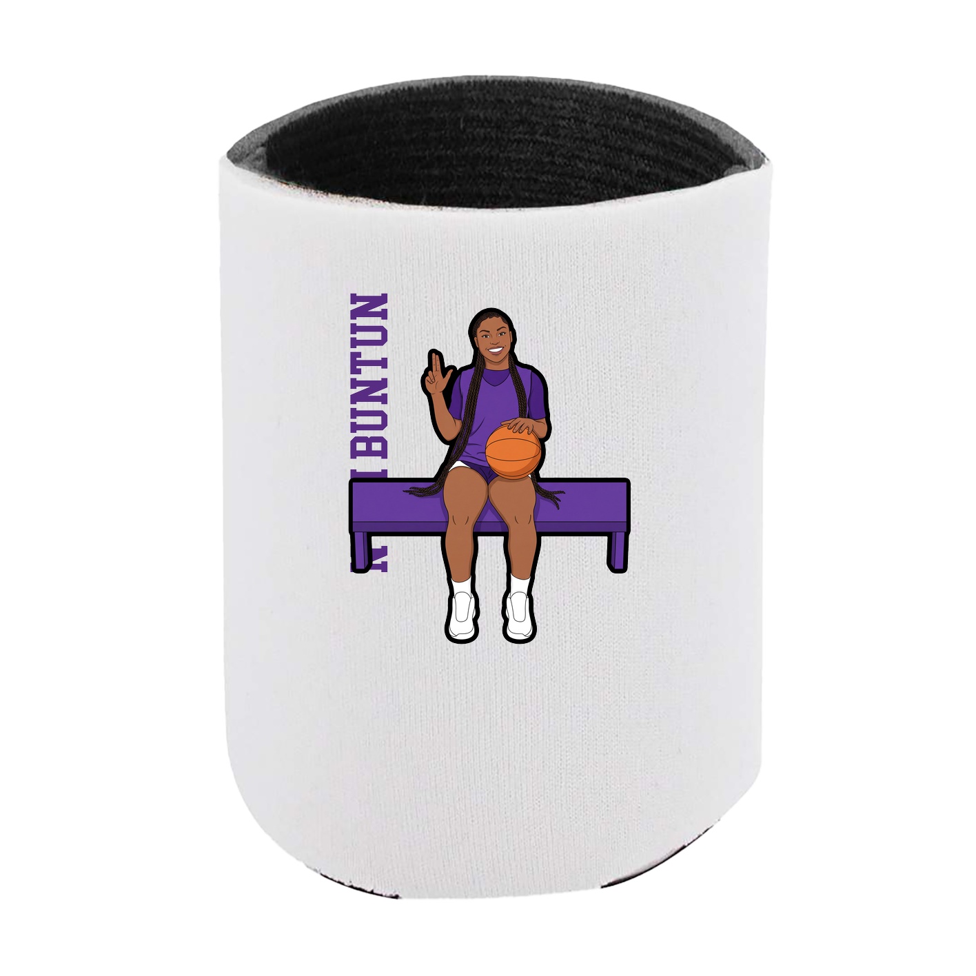 Can Holder — Name Vertical in White