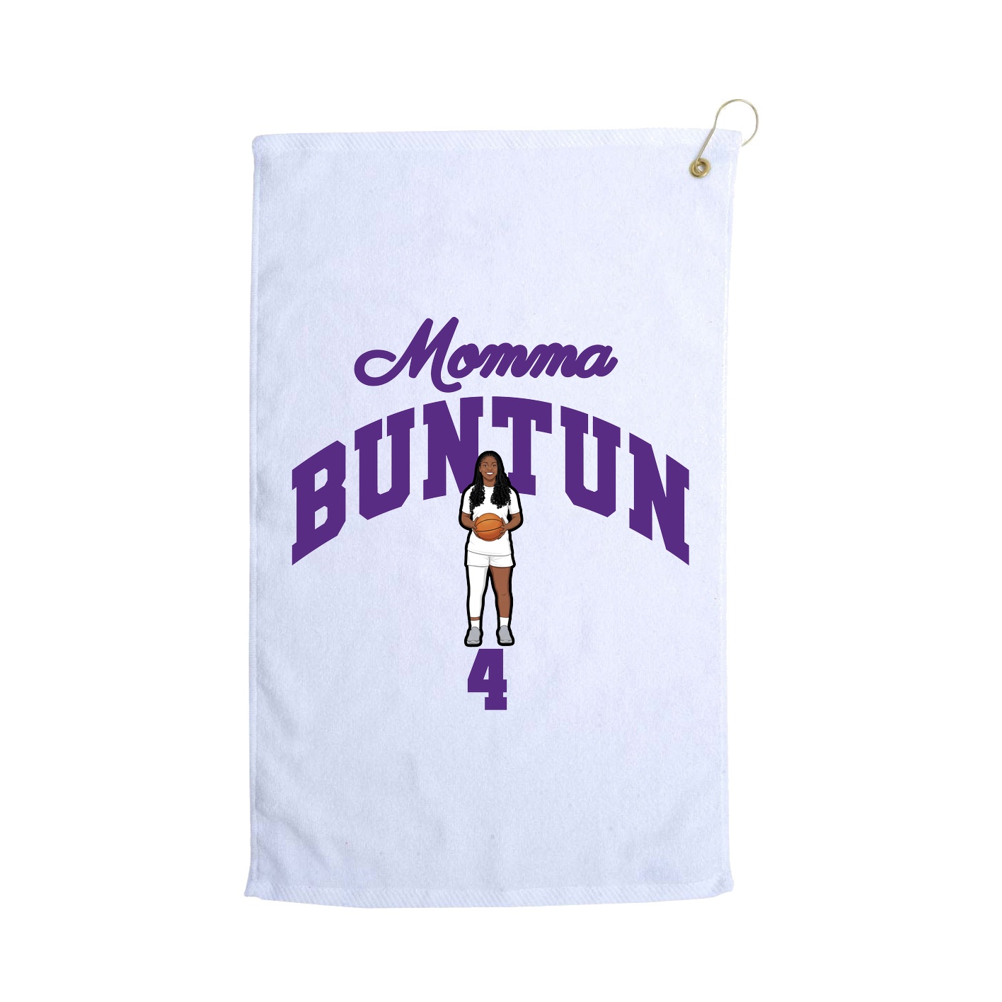 Golf Towel — Mothers Day Arch in White
