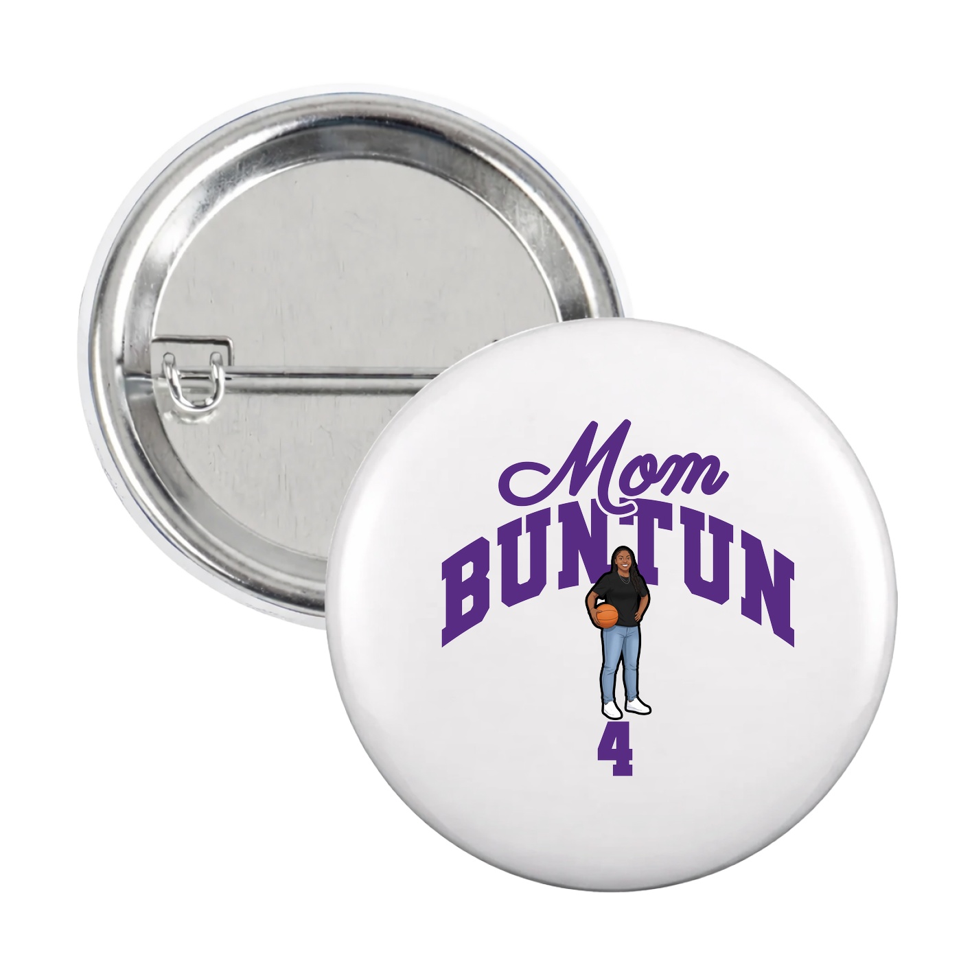 Game Day Button — Mothers Day Arch in White