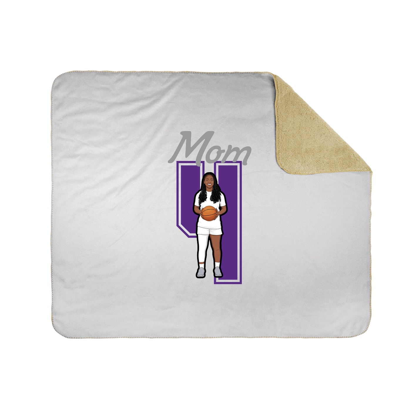 Throw Blanket — Mothers Day Shirsey in White