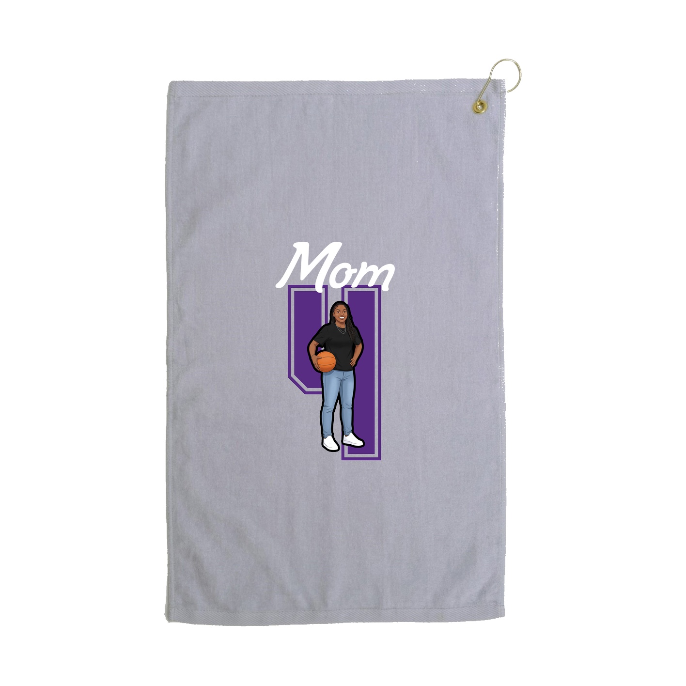 Golf Towel — Mothers Day Shirsey in Grey