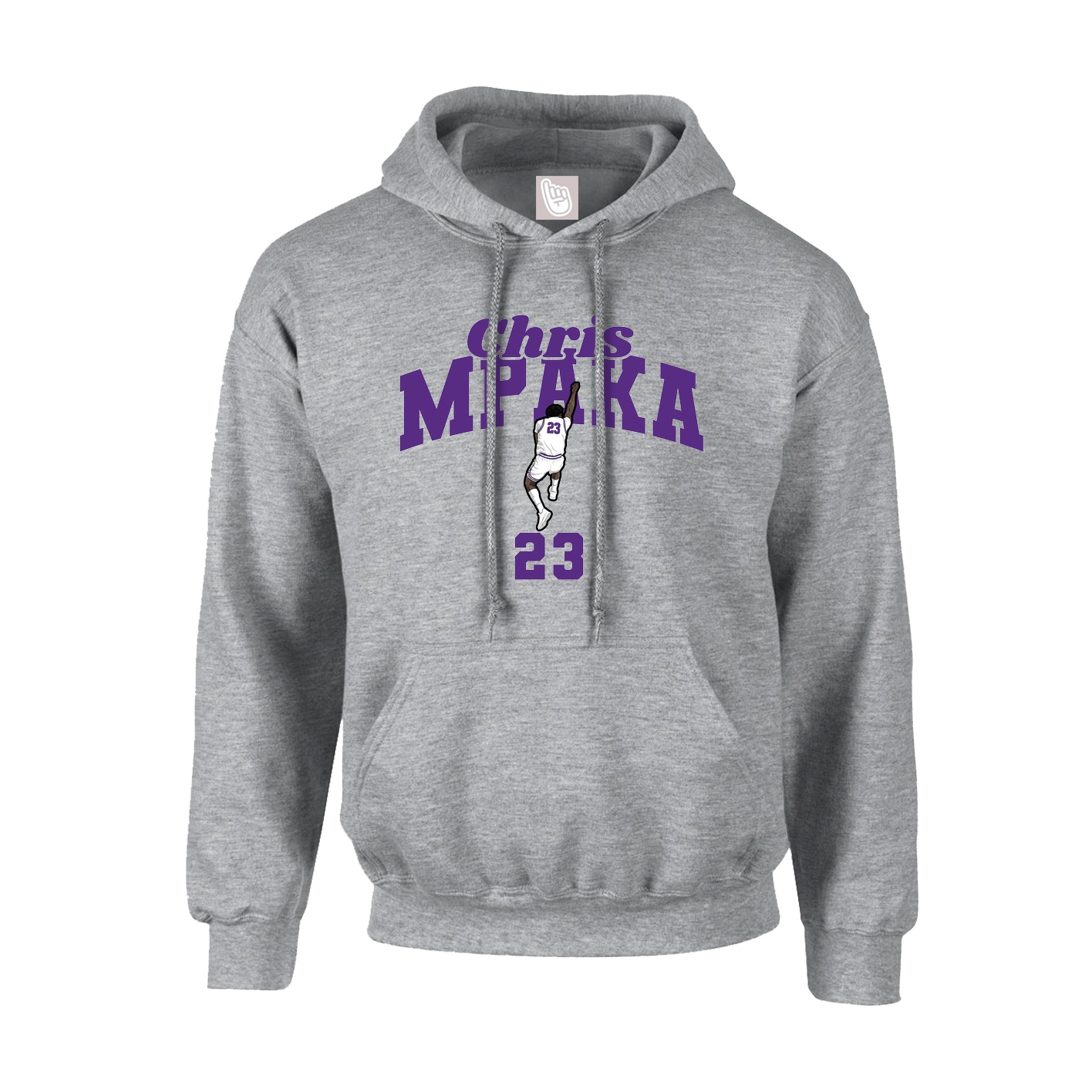 Youth Hoodie — Signature Arch in Grey