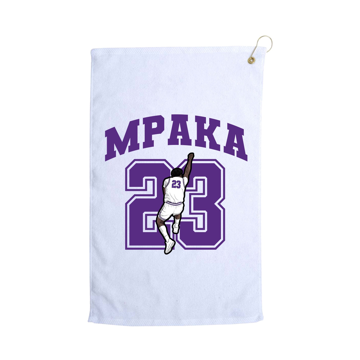 Golf Towel — Number in White