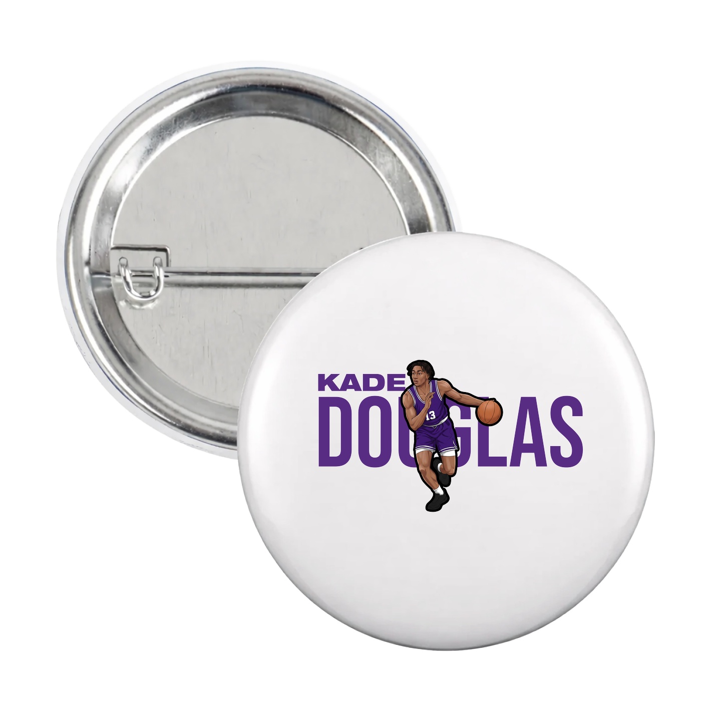 Game Day Button — Player Name in White