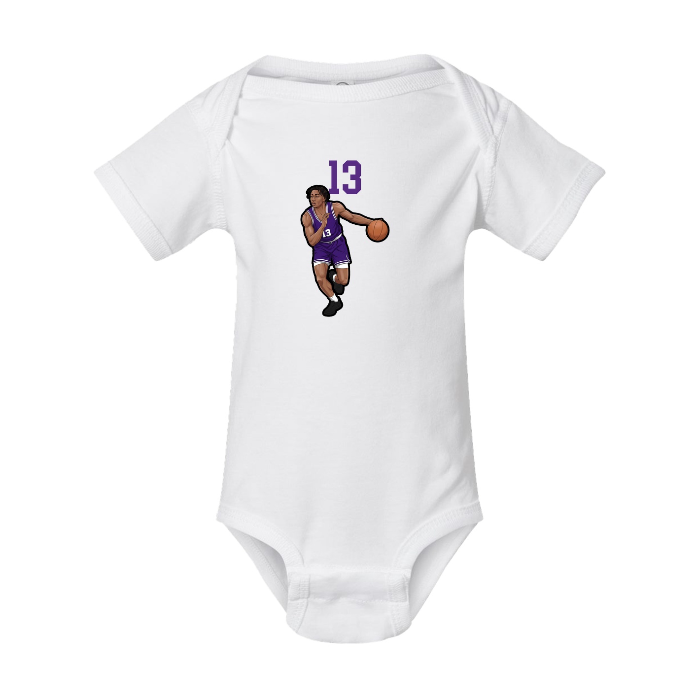 Baby Onesie — Number Top in White
