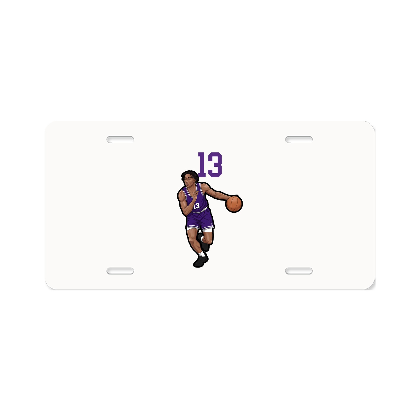 License Plate — Number Top in Classic